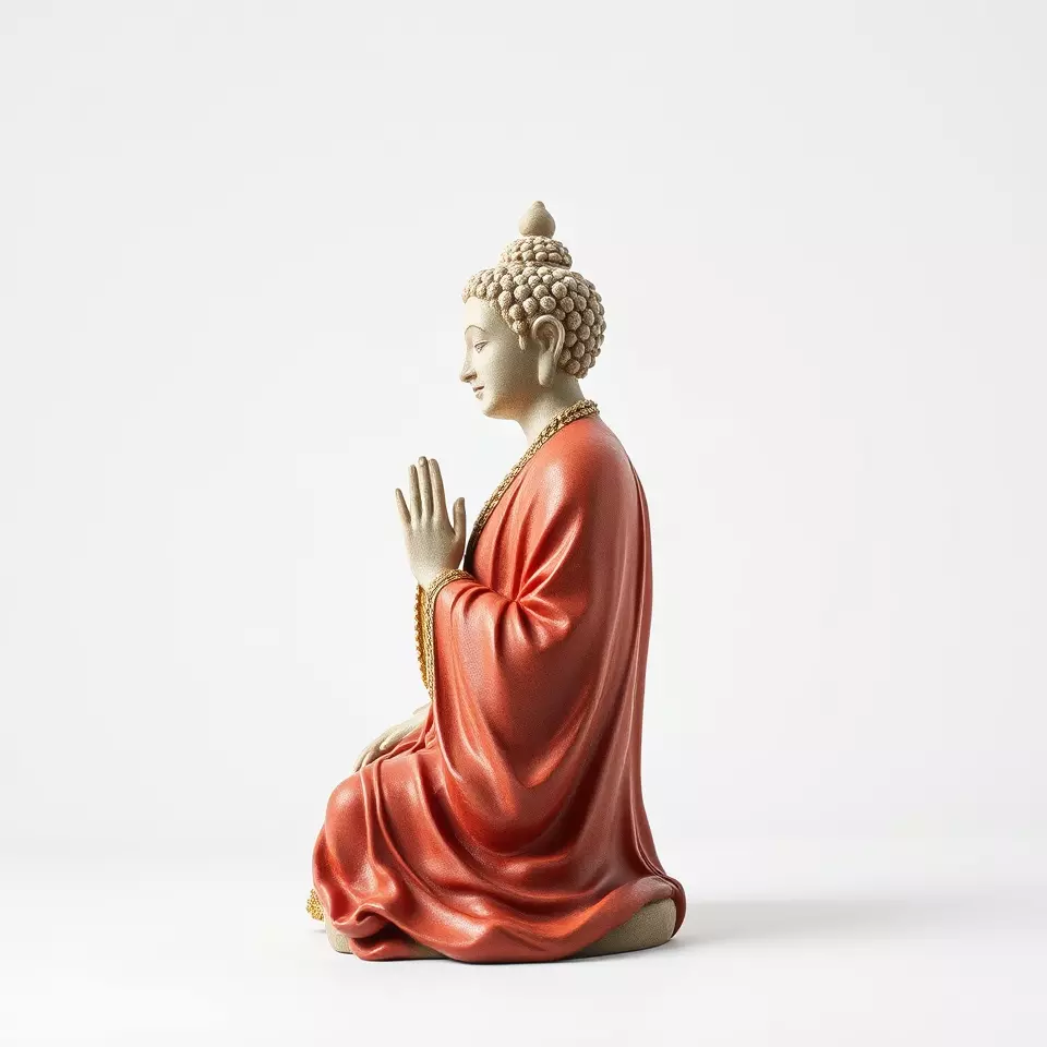 Buddha Serenity Statue model pack Low-poly 3D model_2