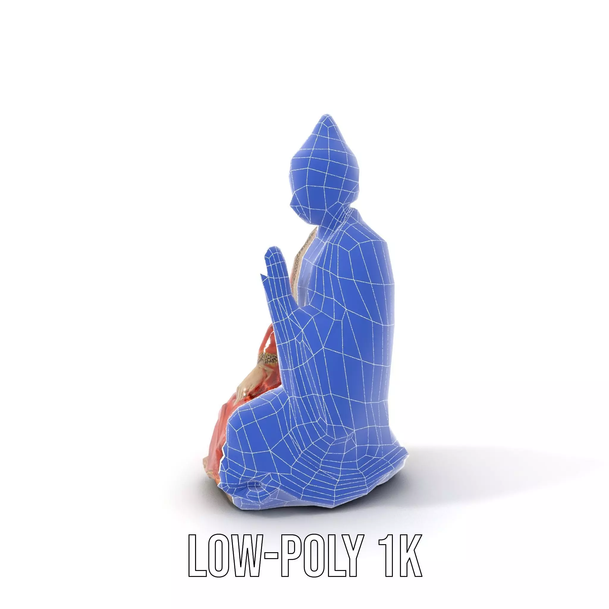 Buddha Serenity Statue model pack Low-poly 3D model_22