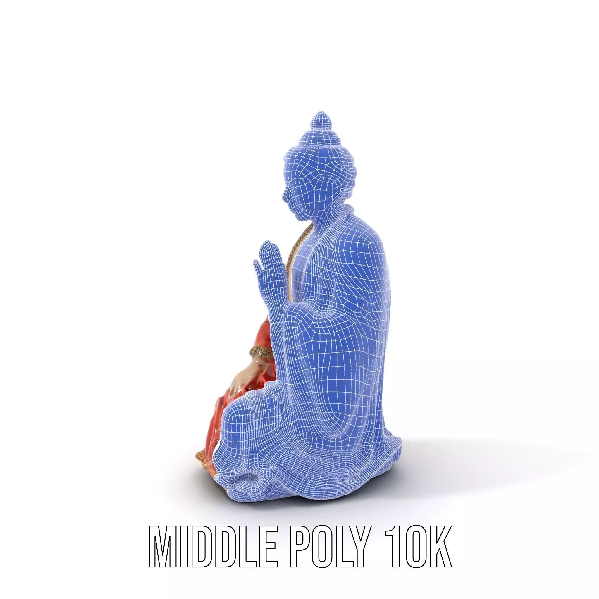 Buddha Serenity Statue model pack Low-poly 3D model_12