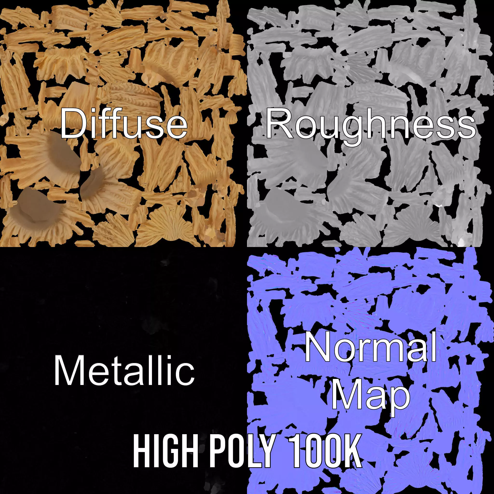 Cream Knit Beanie model pack Texture_3