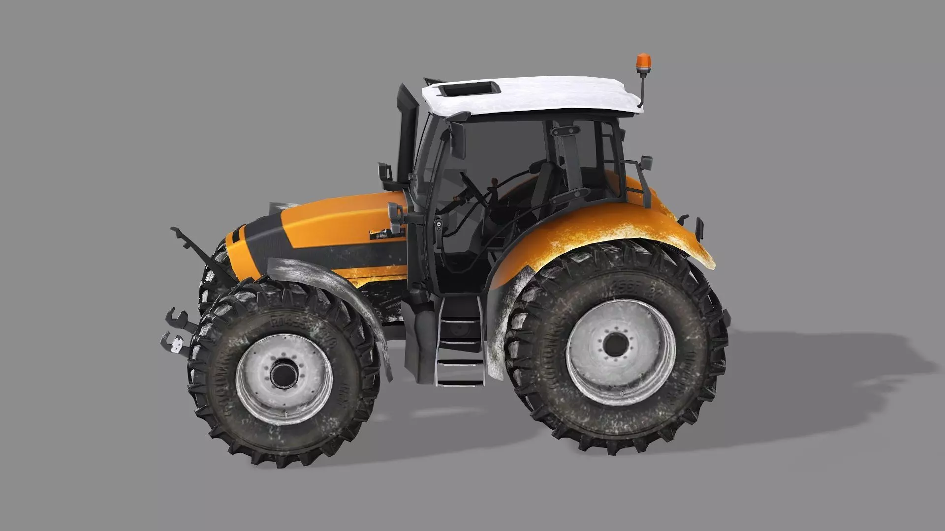 Farm Tractor X4 4115M 3D Model Low-poly 3D model_1