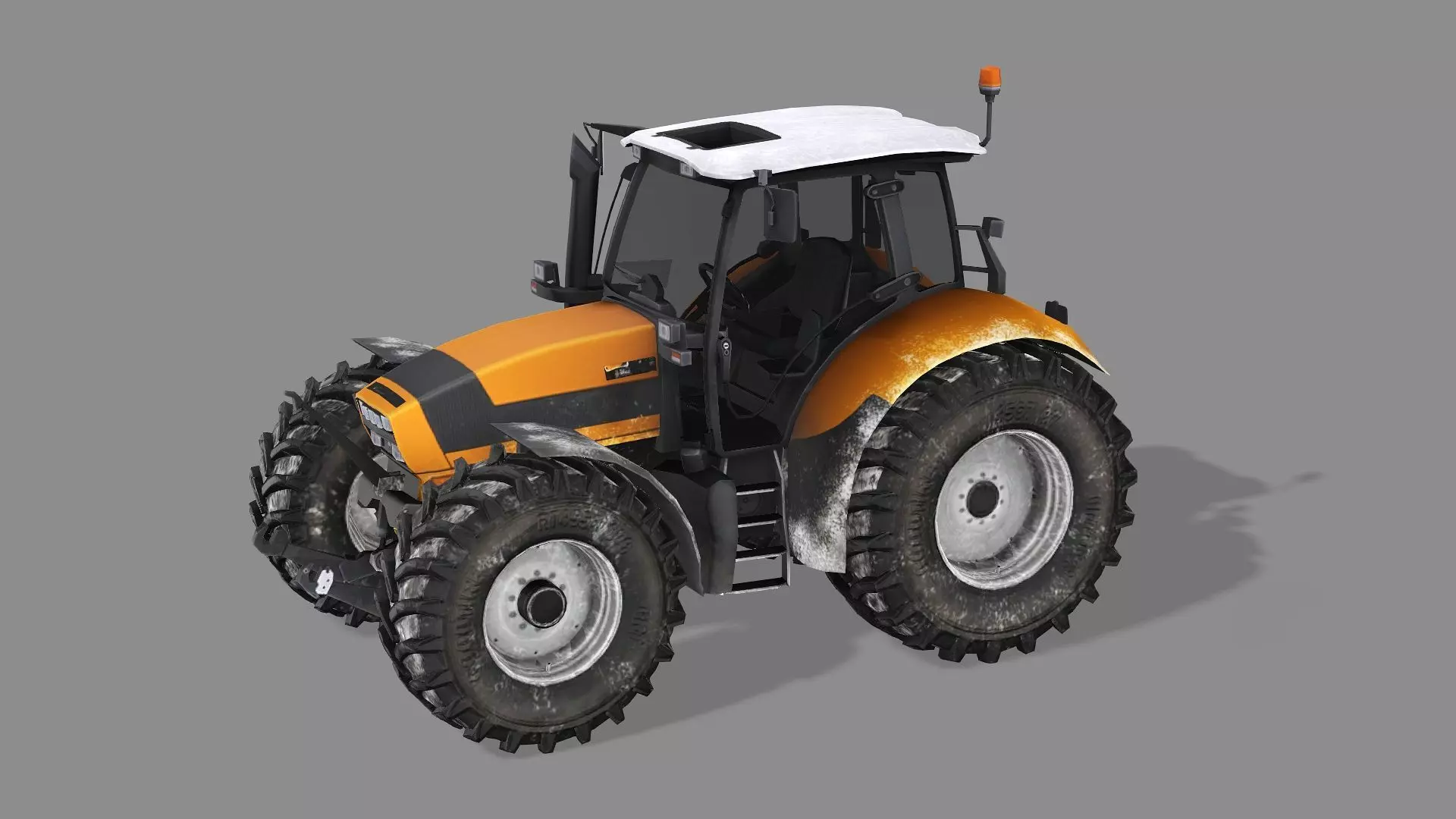 Farm Tractor X4 4115M 3D Model Low-poly 3D model_0