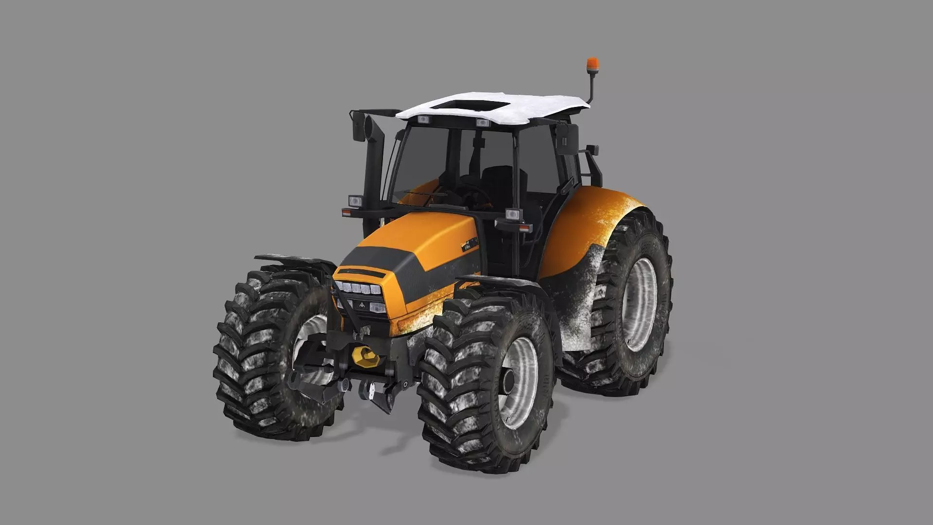 Farm Tractor X4 4115M 3D Model Low-poly 3D model_7