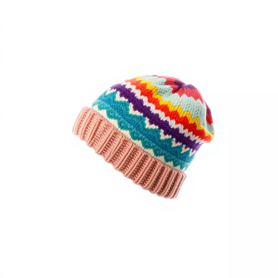 Colorful Knit Beanie model pack Low-poly 3D model_2