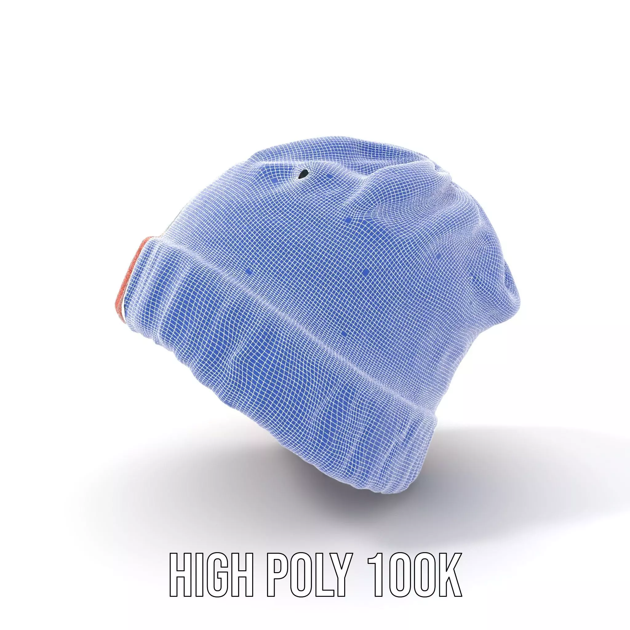 Colorful Knit Beanie model pack Low-poly 3D model_4