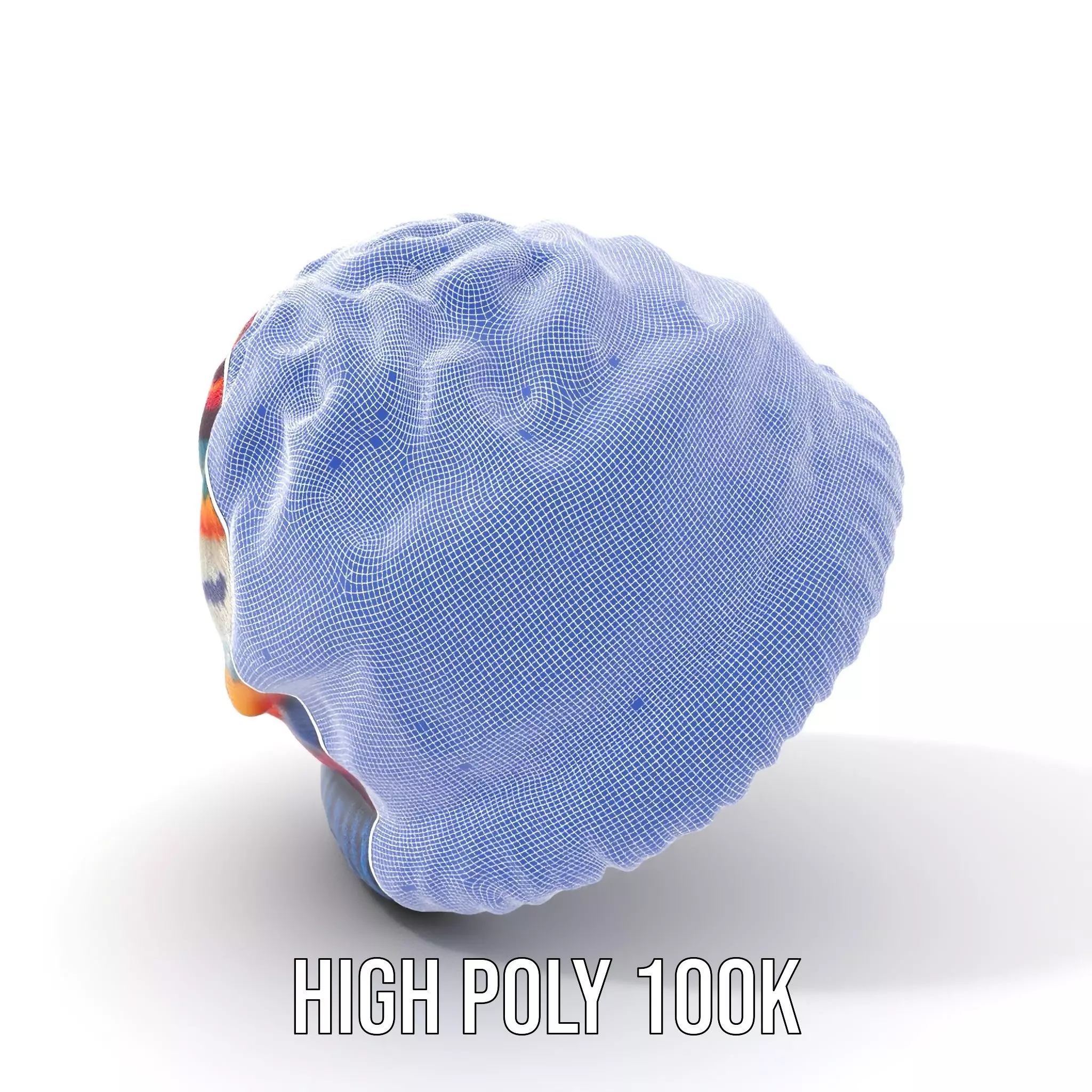 Colorful Knit Beanie model pack Low-poly 3D model_4