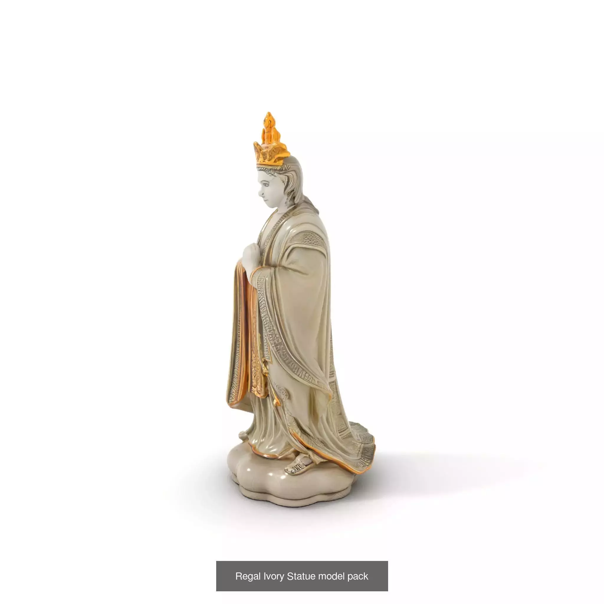 Divine Serenity Statues Pack 3D Model Collection_49