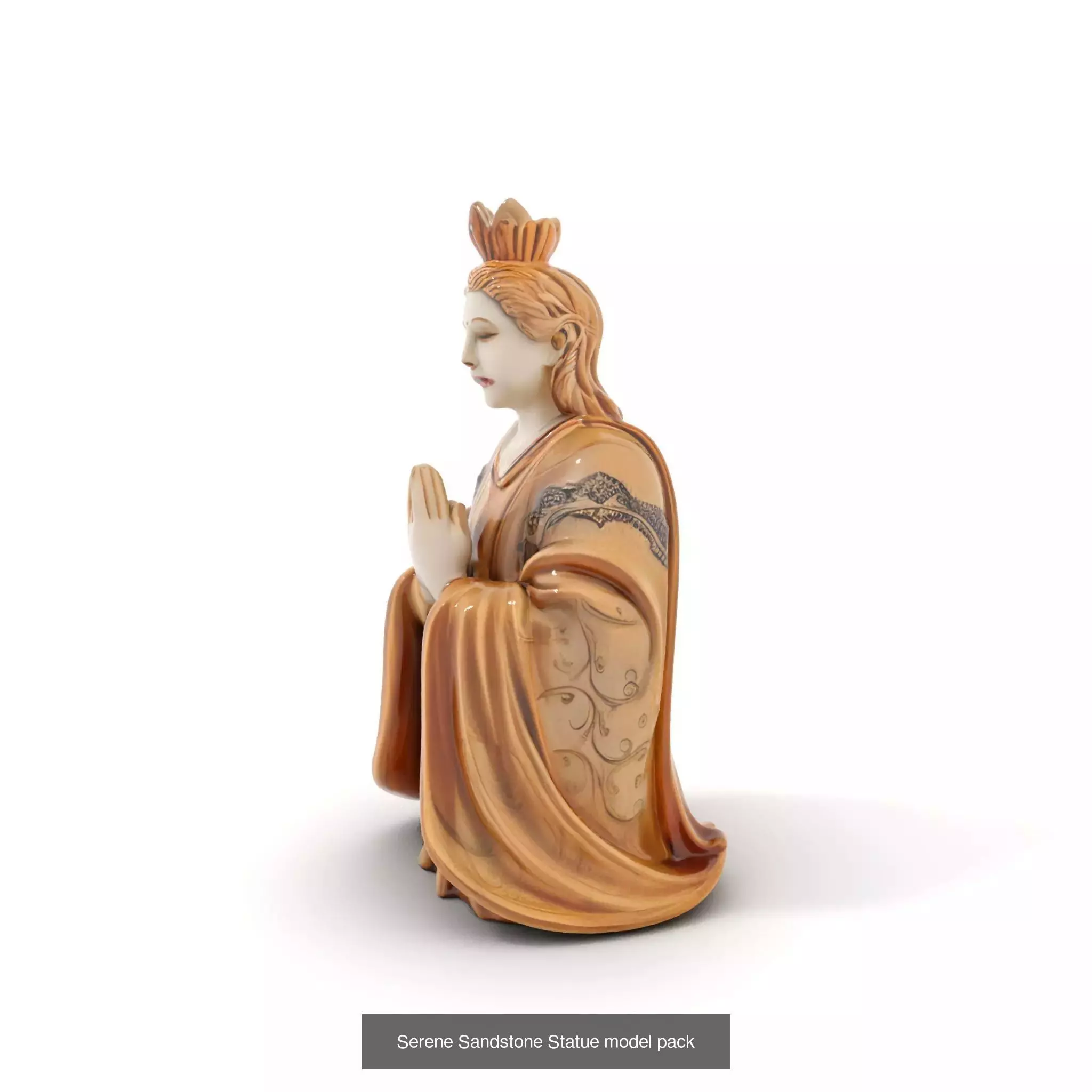 Divine Serenity Statues Pack 3D Model Collection_36