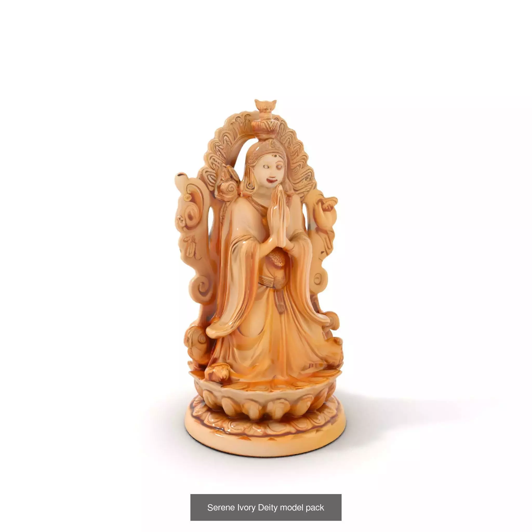 Divine Serenity Statues Pack 3D Model Collection_40