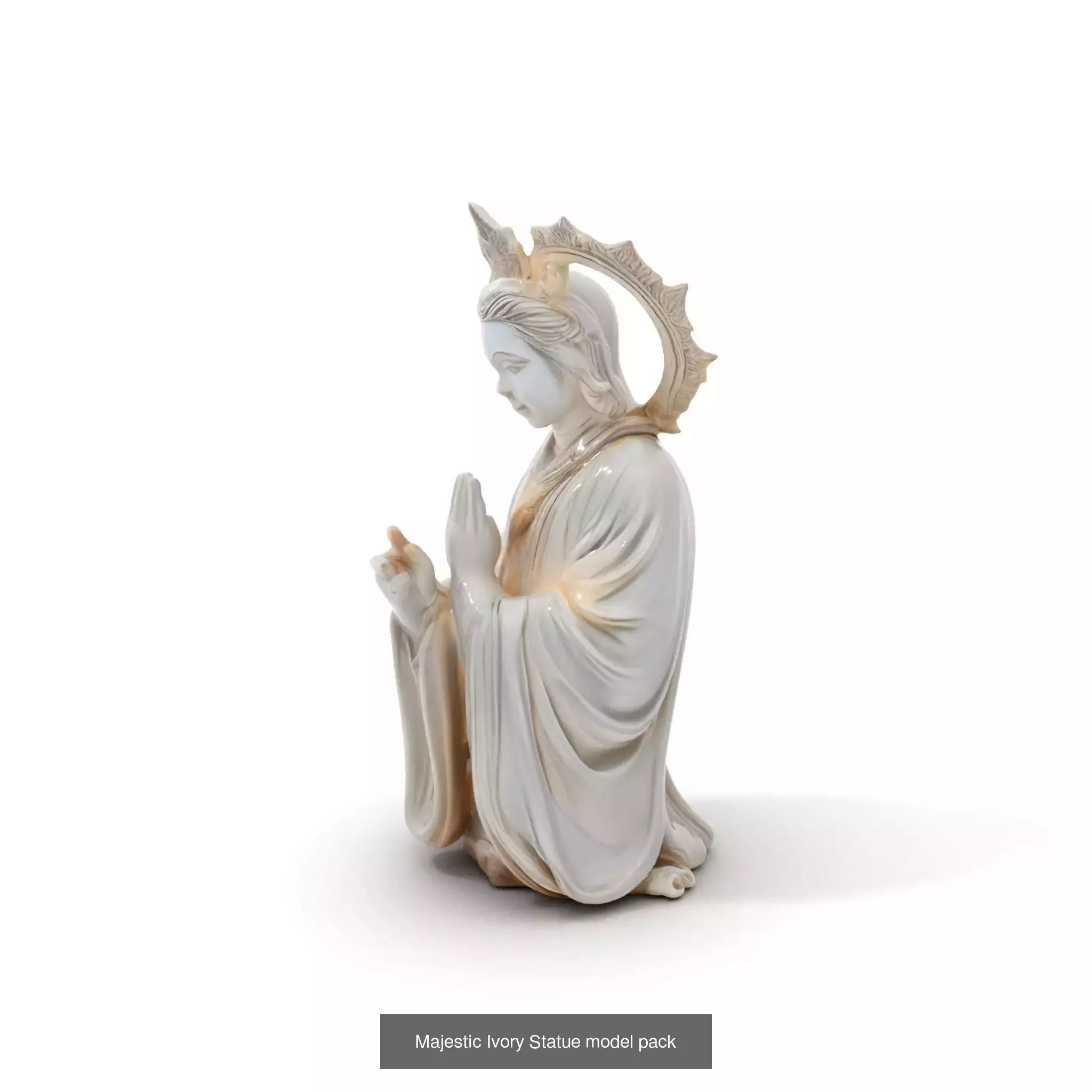 Divine Serenity Statues Pack 3D Model Collection_45