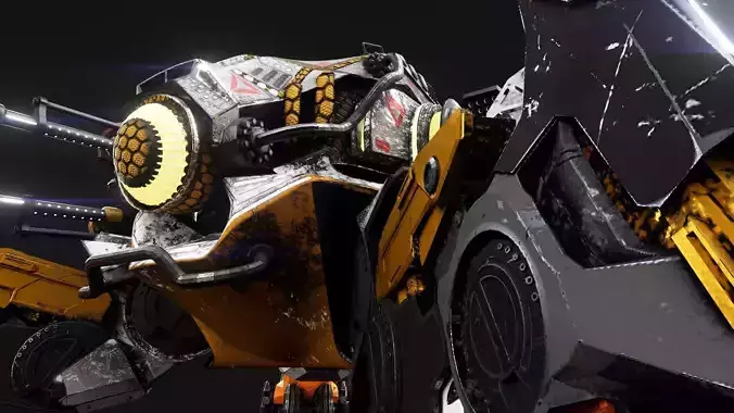 Spider Mech   4K PBR Textures