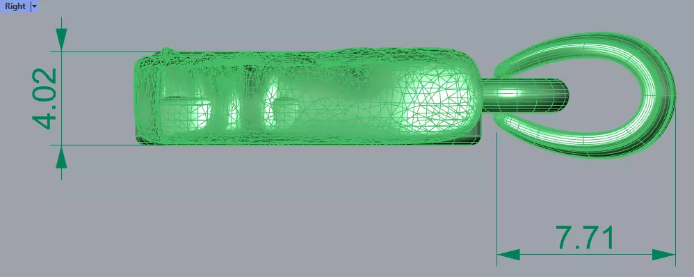 Dog Paw Print Wings Pendant Footprint Necklace Memorial Jewelry 3D print model_31