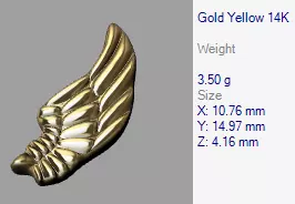 Dog Paw Print Wings Pendant Footprint Necklace Memorial Jewelry 3D print model_37