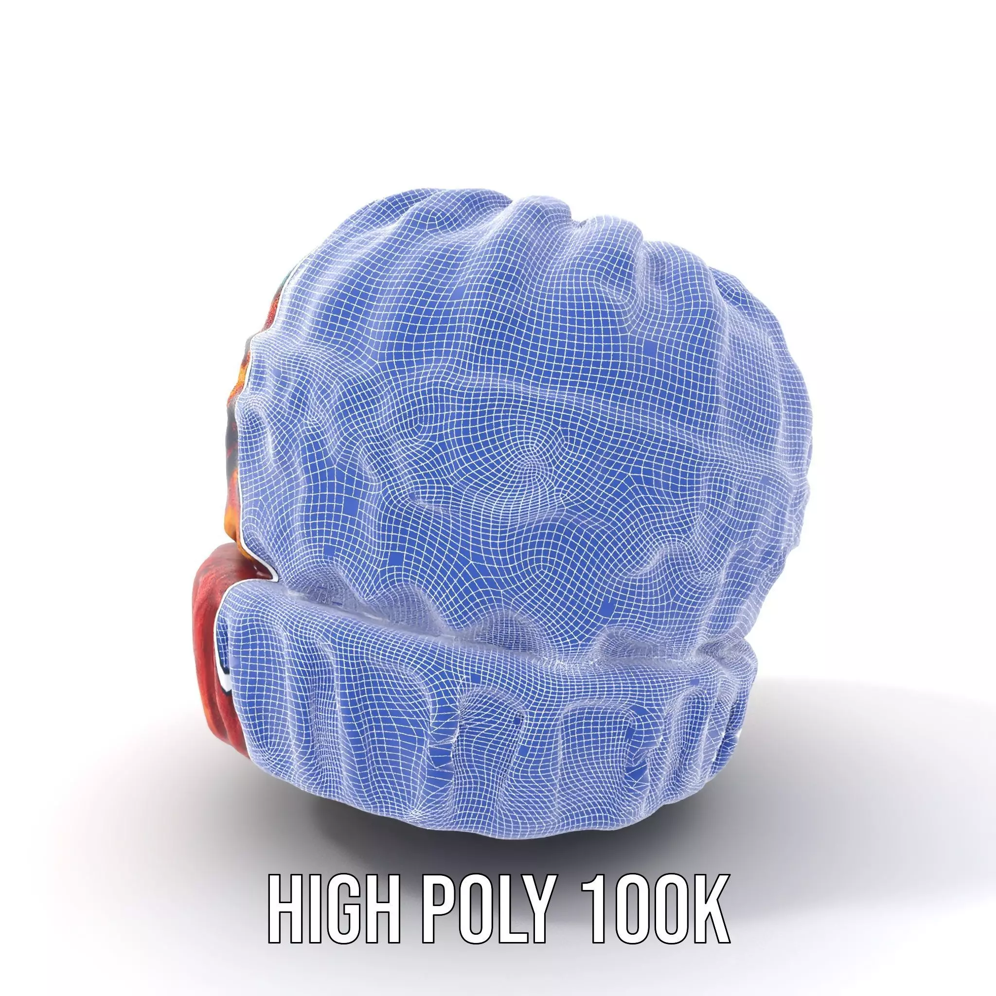 Colorful Knitted Beanie model pack Low-poly 3D model_4
