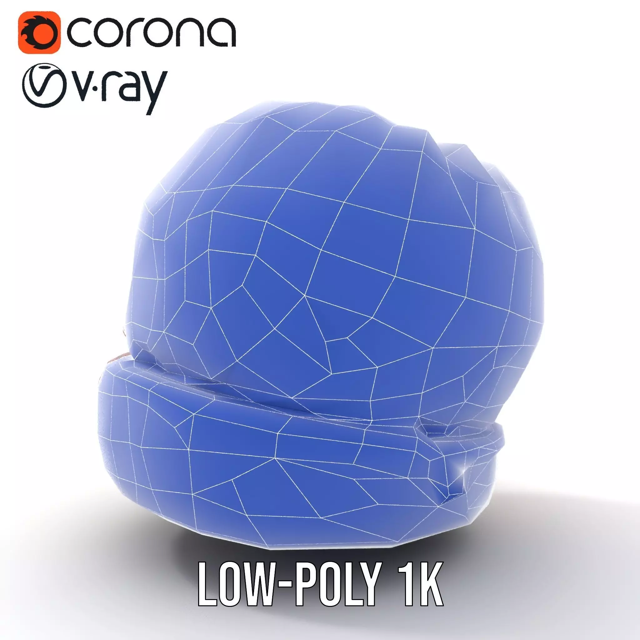 Colorful Knitted Beanie model pack Low-poly 3D model_30