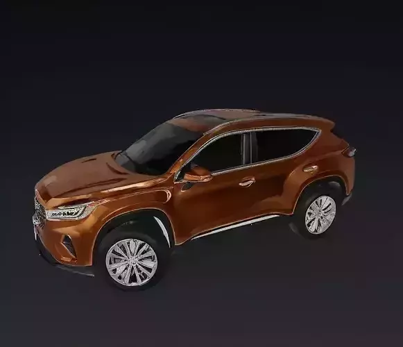 Bronze Compact SUV 3D model 3