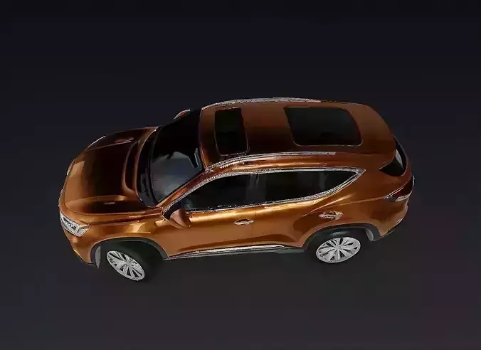 Bronze Compact SUV 3D model 4