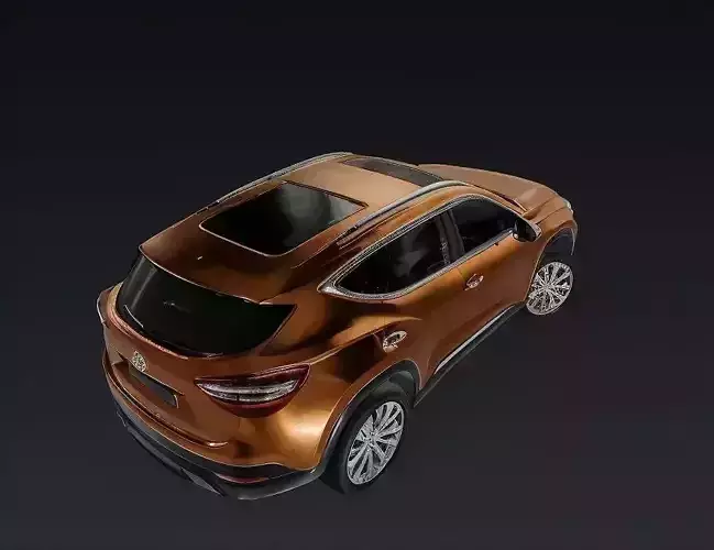 Bronze Compact SUV 3D model 2