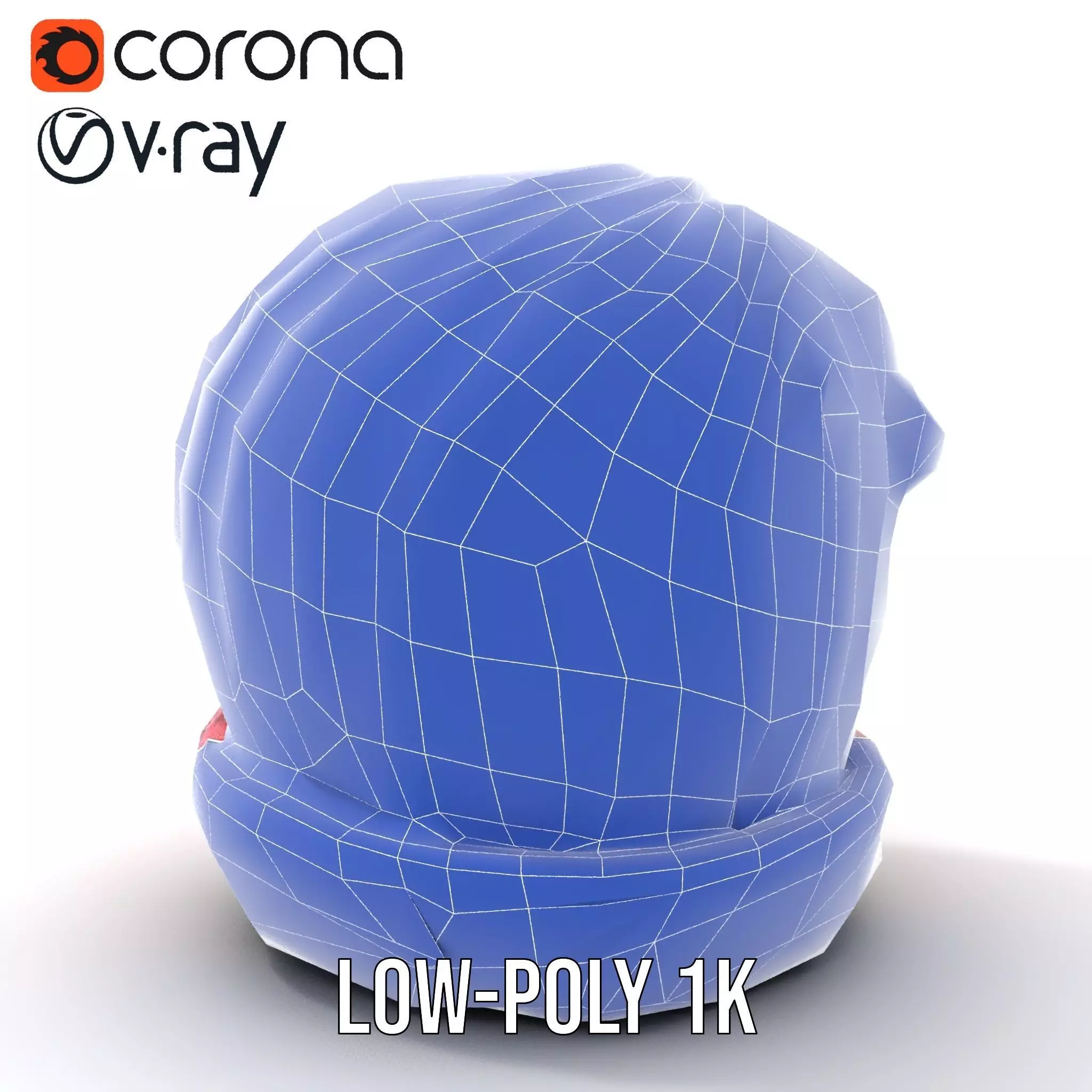 Vibrant Knit Beanie model pack Low-poly 3D model_27