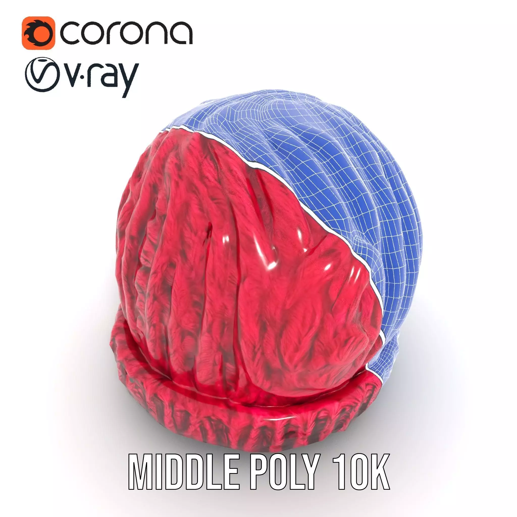 Vibrant Knit Beanie model pack Low-poly 3D model_24