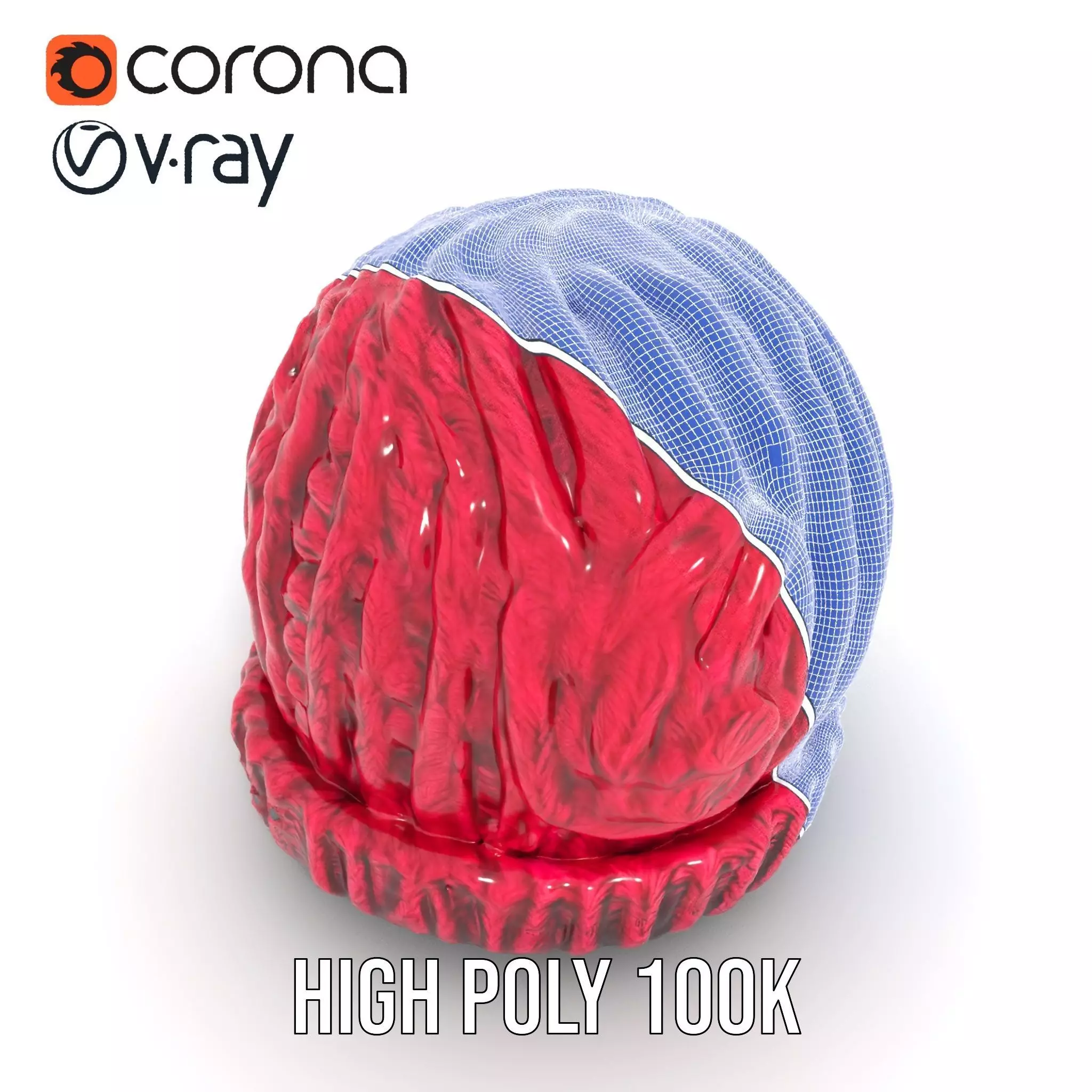 Vibrant Knit Beanie model pack Low-poly 3D model_28