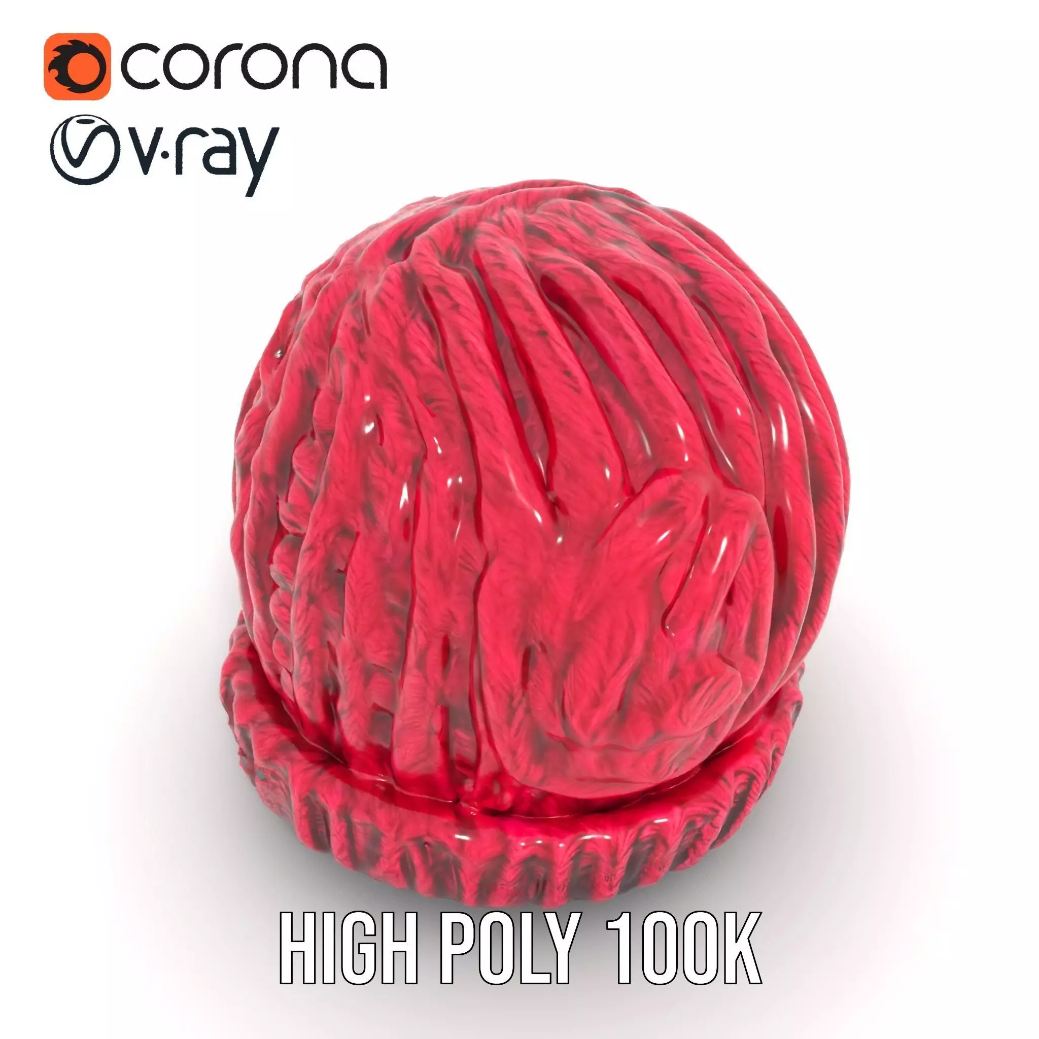 Vibrant Knit Beanie model pack Low-poly 3D model_15