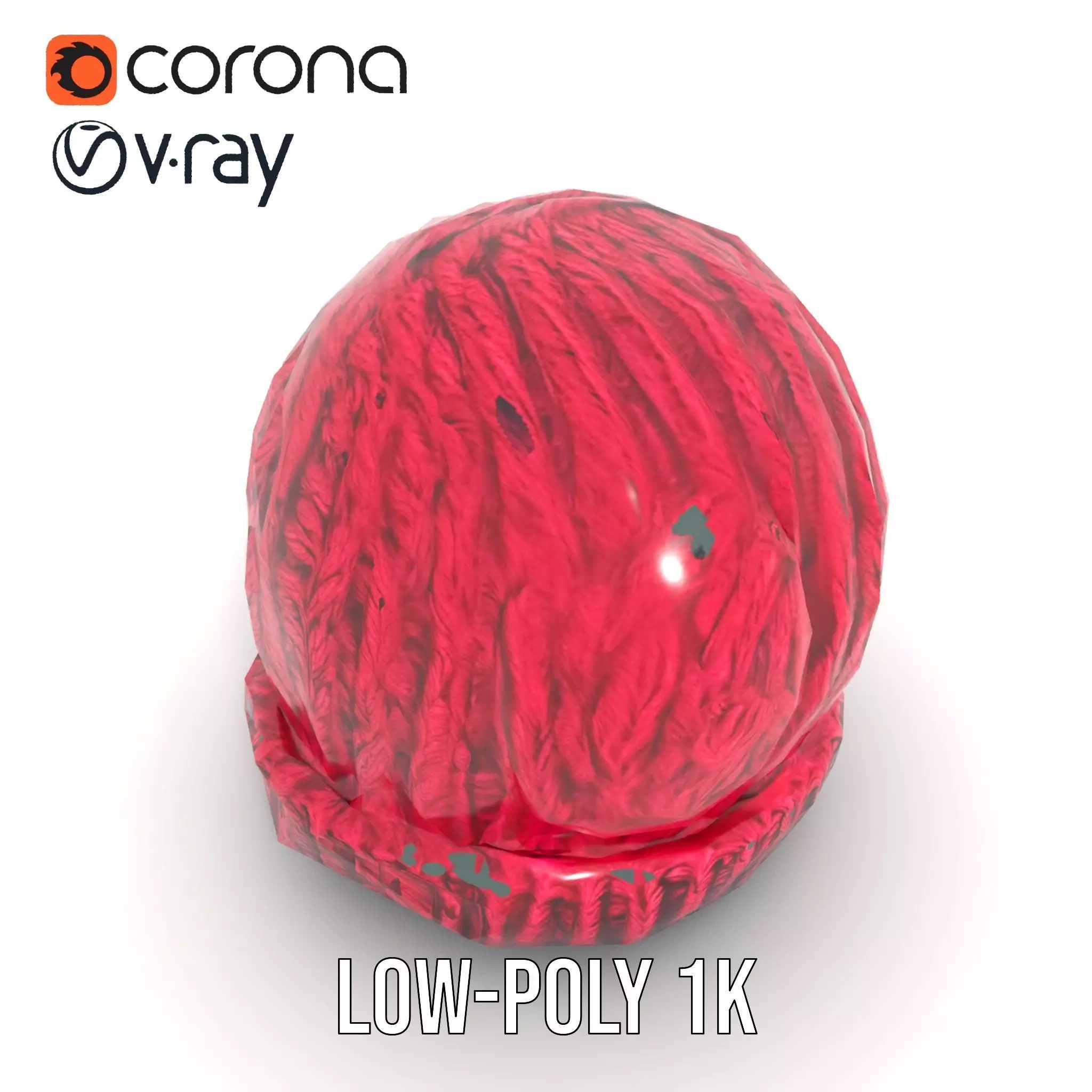 Vibrant Knit Beanie model pack Low-poly 3D model_14