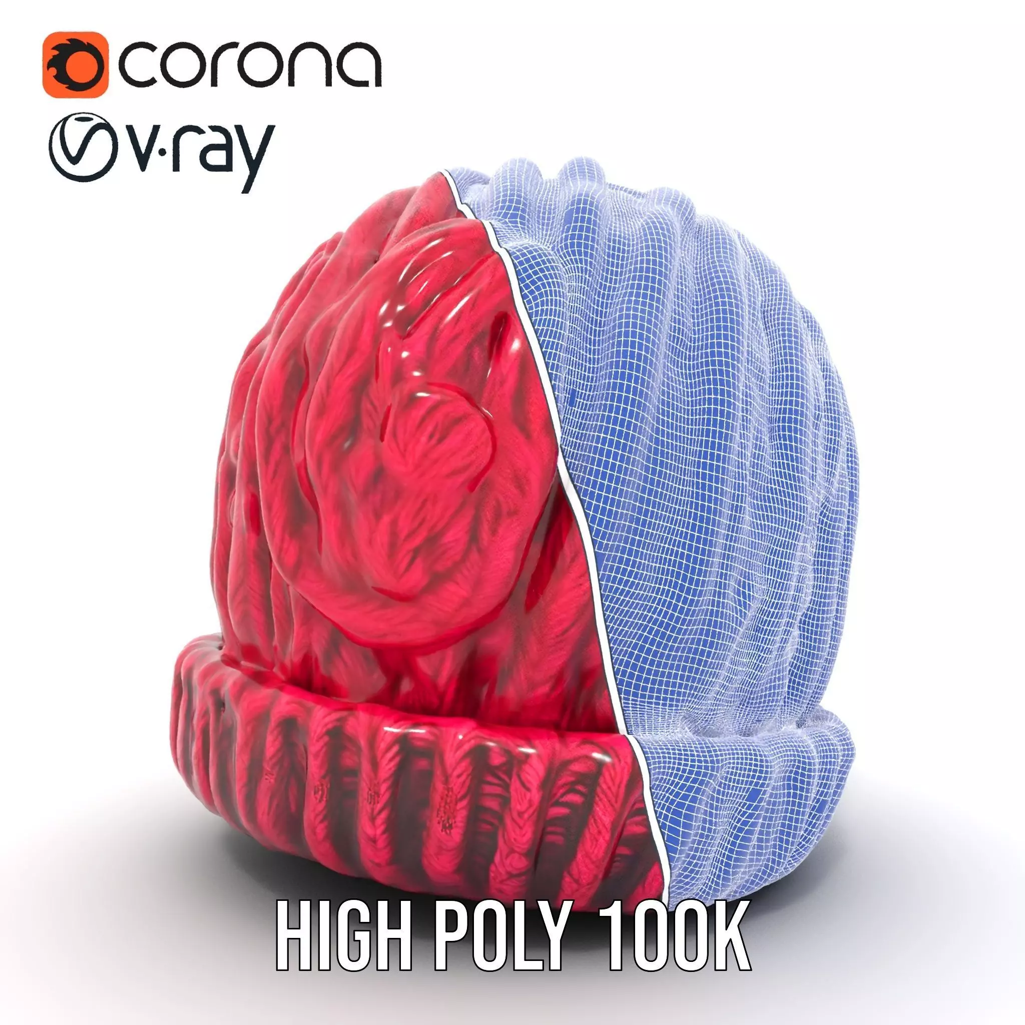 Vibrant Knit Beanie model pack Low-poly 3D model_34