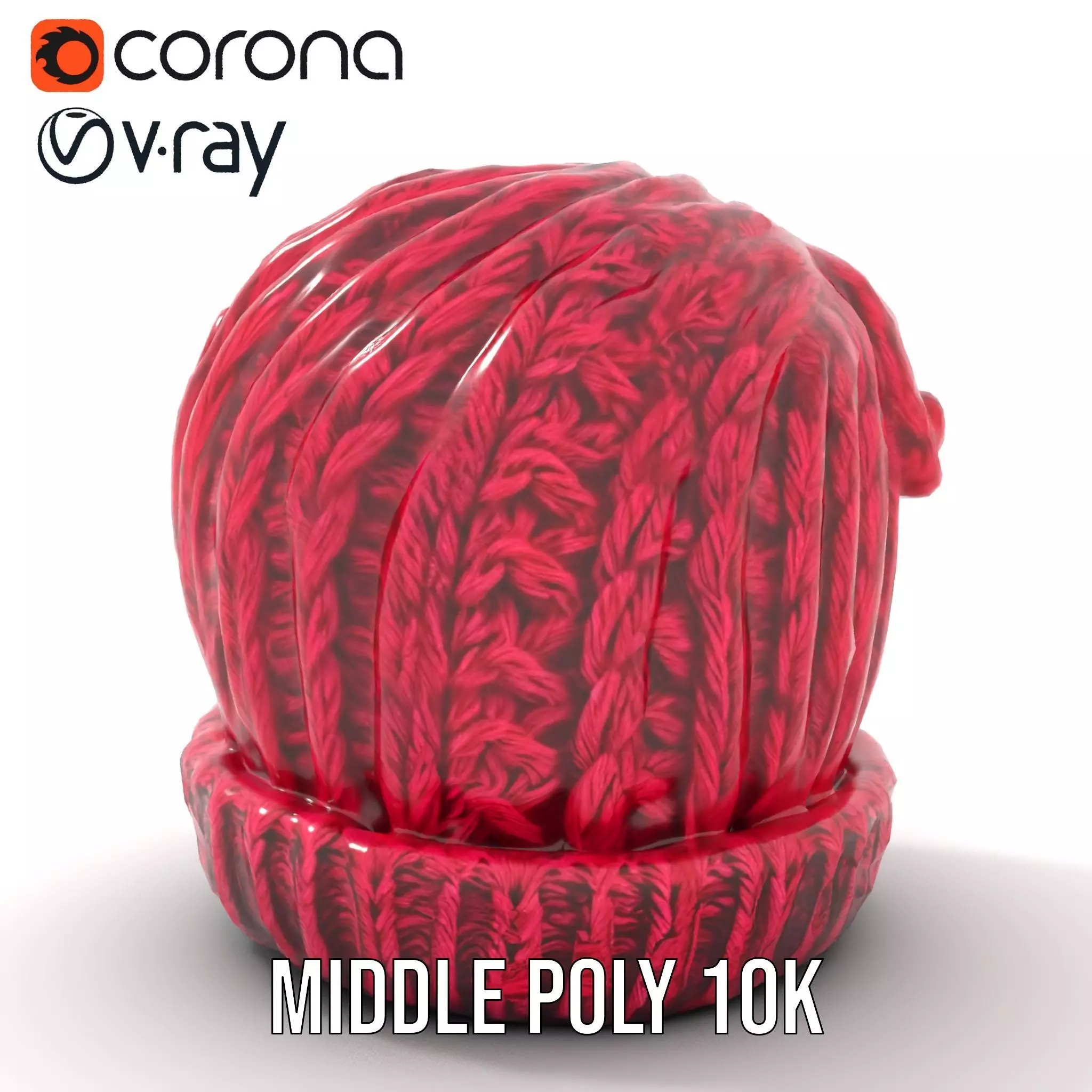 Vibrant Knit Beanie model pack Low-poly 3D model_19