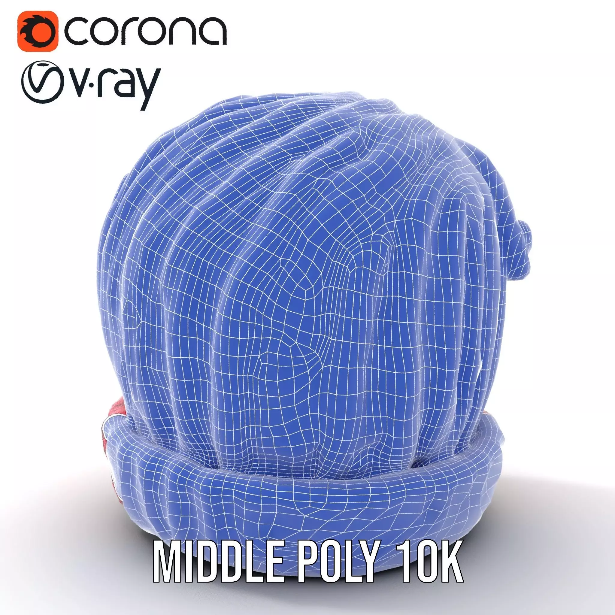 Vibrant Knit Beanie model pack Low-poly 3D model_29
