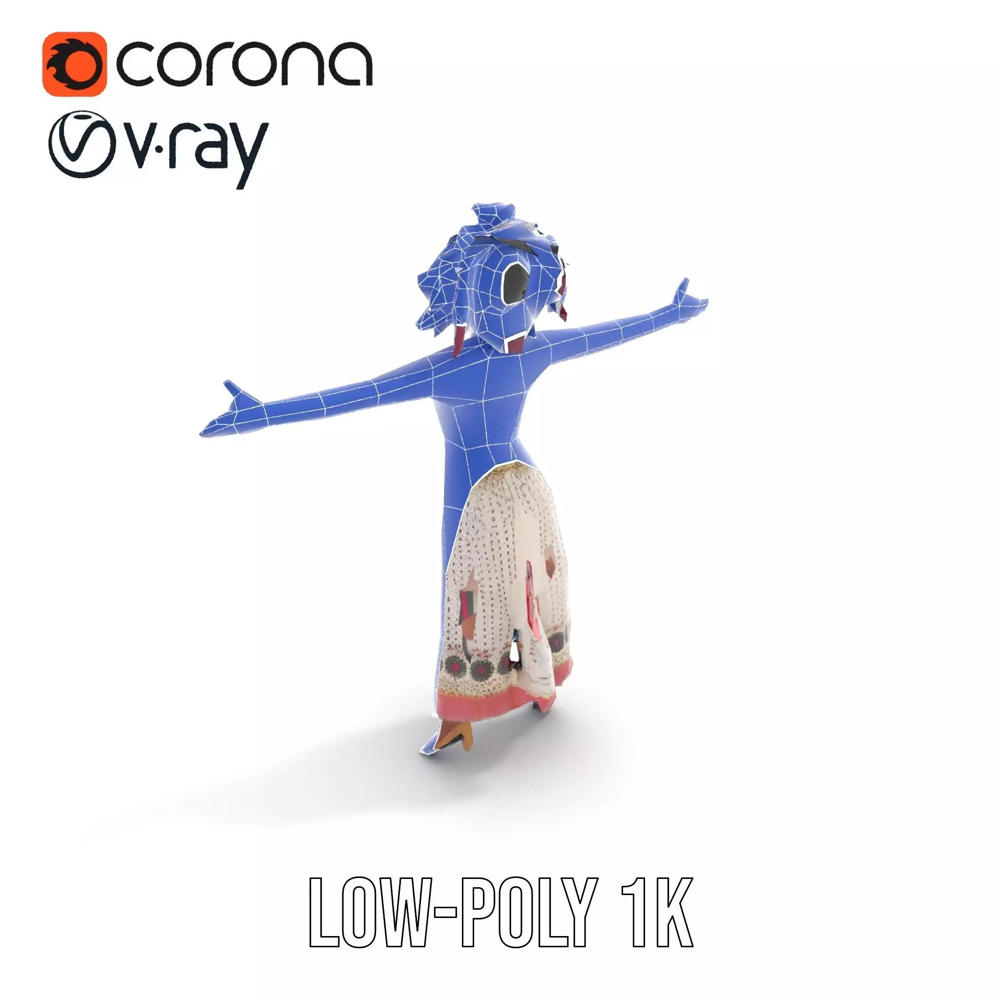 Regal Carnival Attire model pack Low-poly 3D model_25