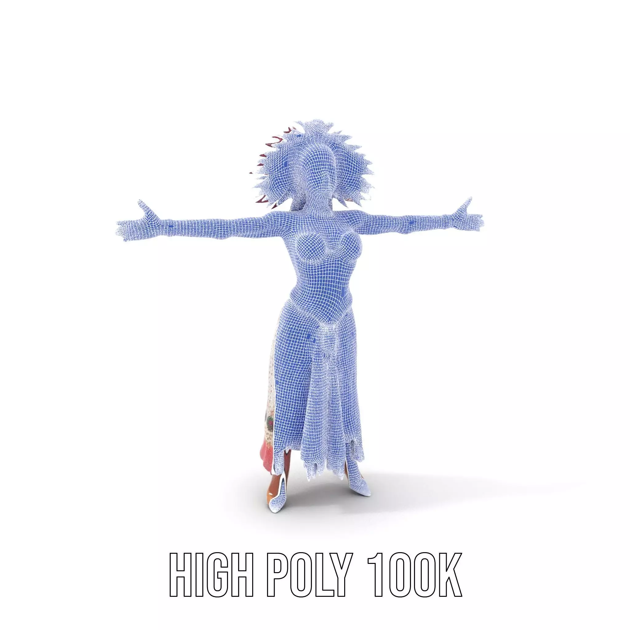 Regal Carnival Attire model pack Low-poly 3D model_4