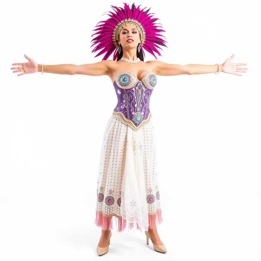 Regal Carnival Attire model pack Low-poly 3D model_2