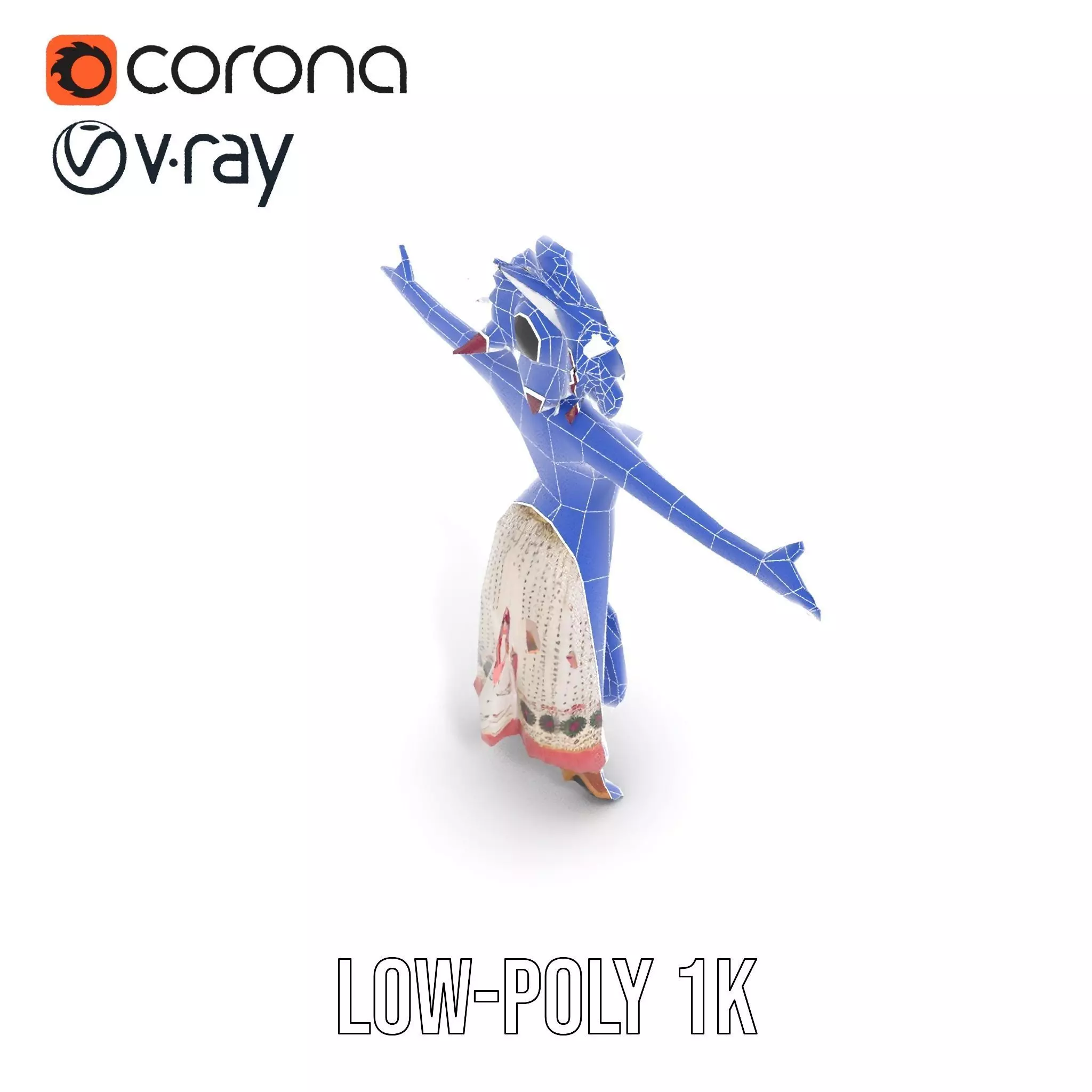 Regal Carnival Attire model pack Low-poly 3D model_20