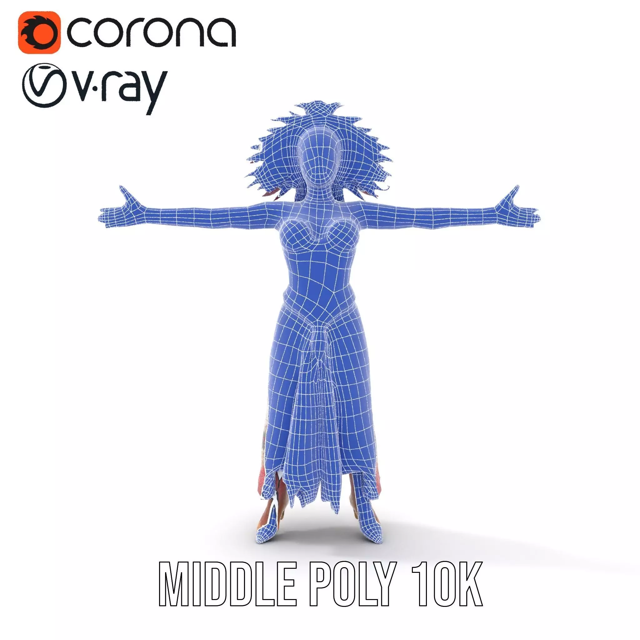 Regal Carnival Attire model pack Low-poly 3D model_16