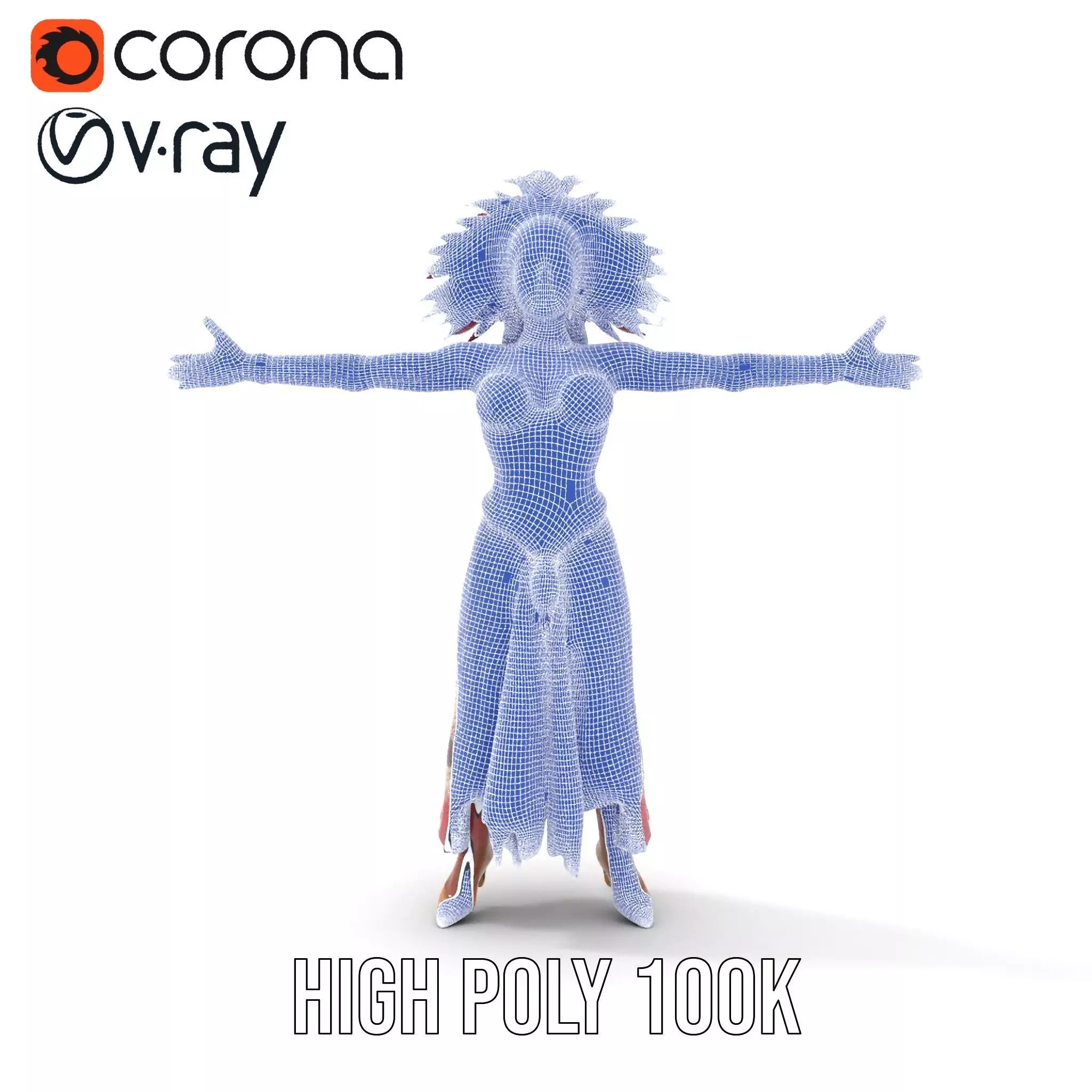 Regal Carnival Attire model pack Low-poly 3D model_34