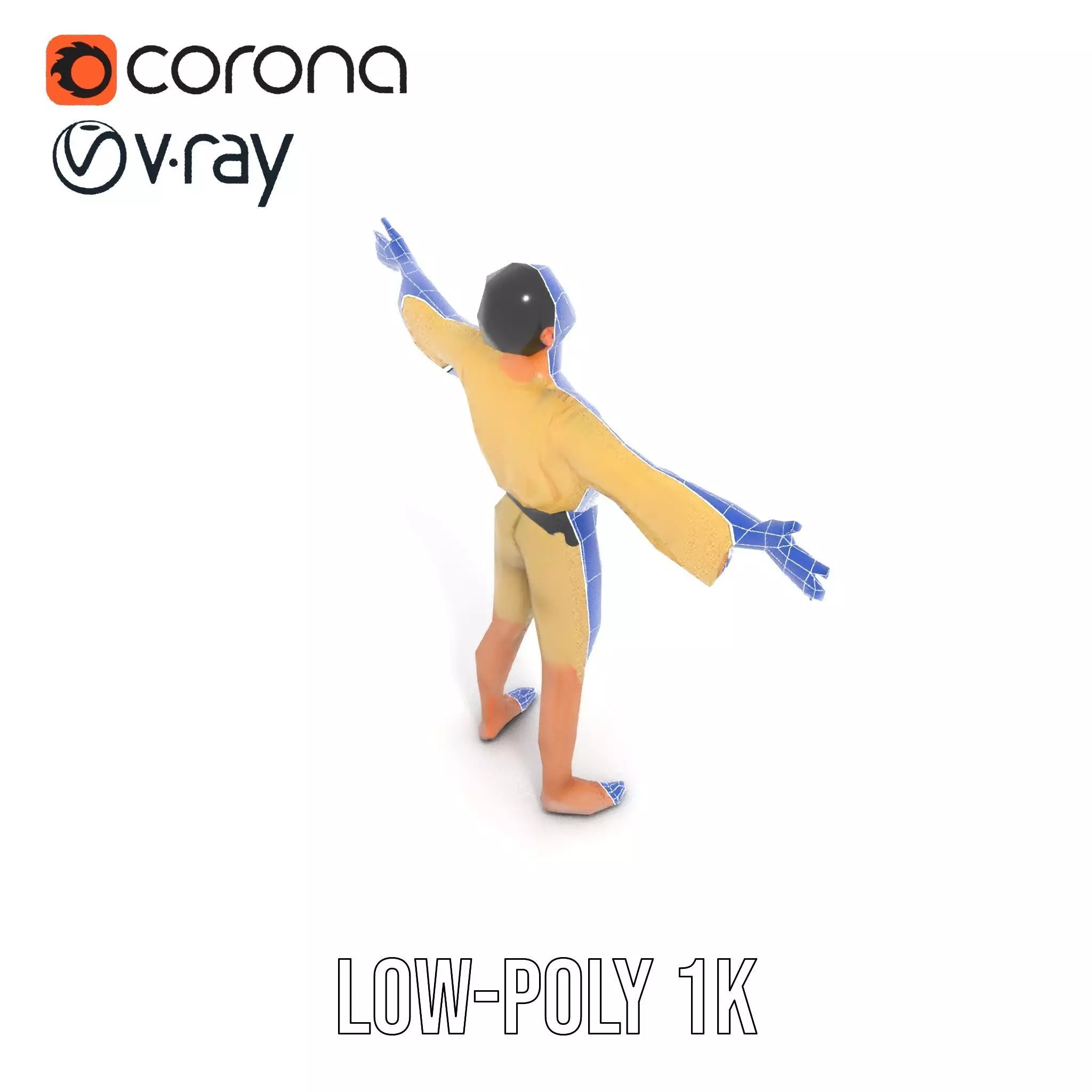 Karate Gi Enthusiast model pack Low-poly 3D model_22