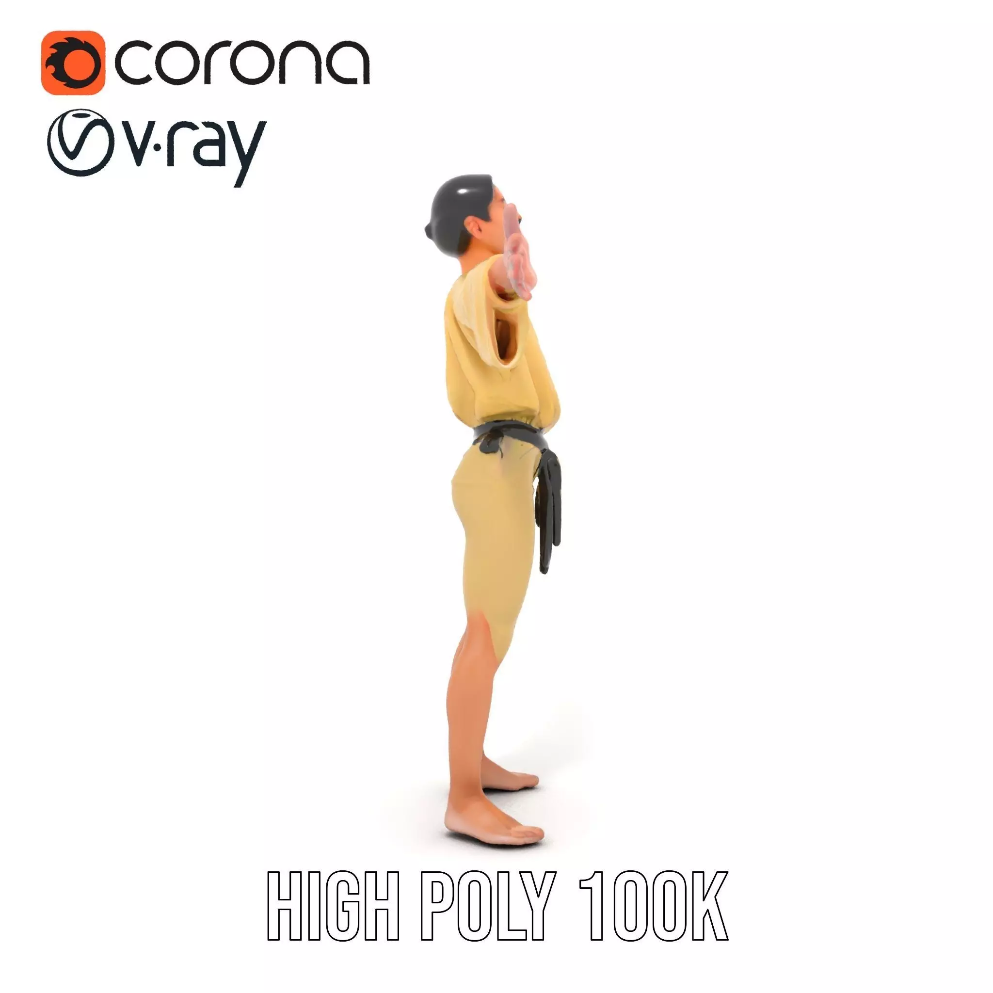 Karate Gi Enthusiast model pack Low-poly 3D model_28