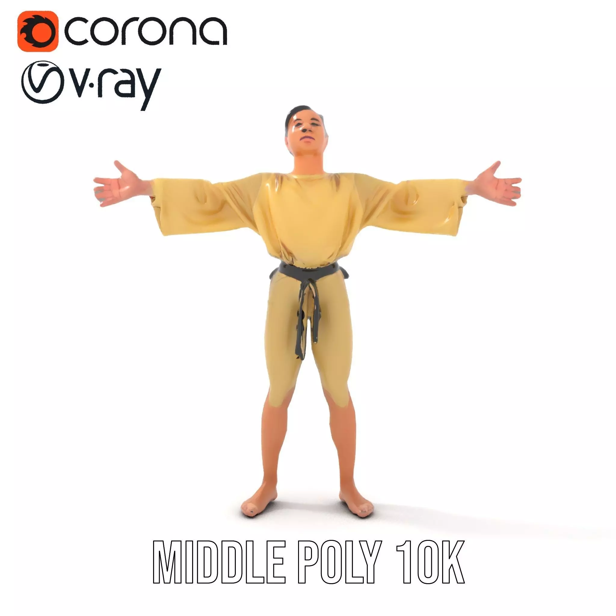 Karate Gi Enthusiast model pack Low-poly 3D model_29