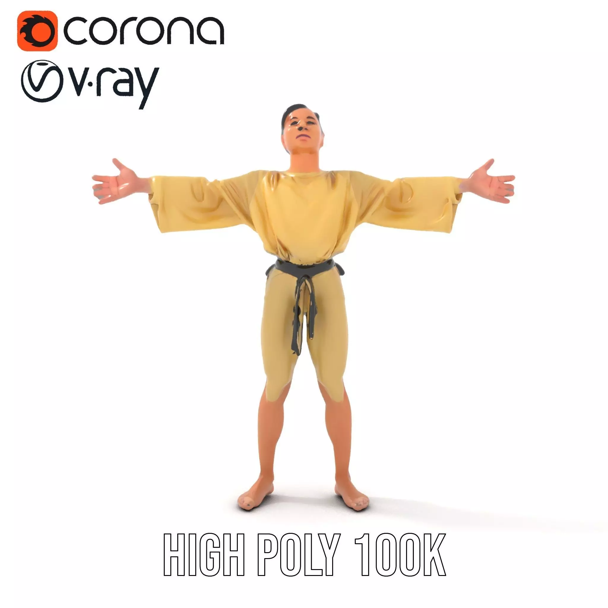 Karate Gi Enthusiast model pack Low-poly 3D model_31