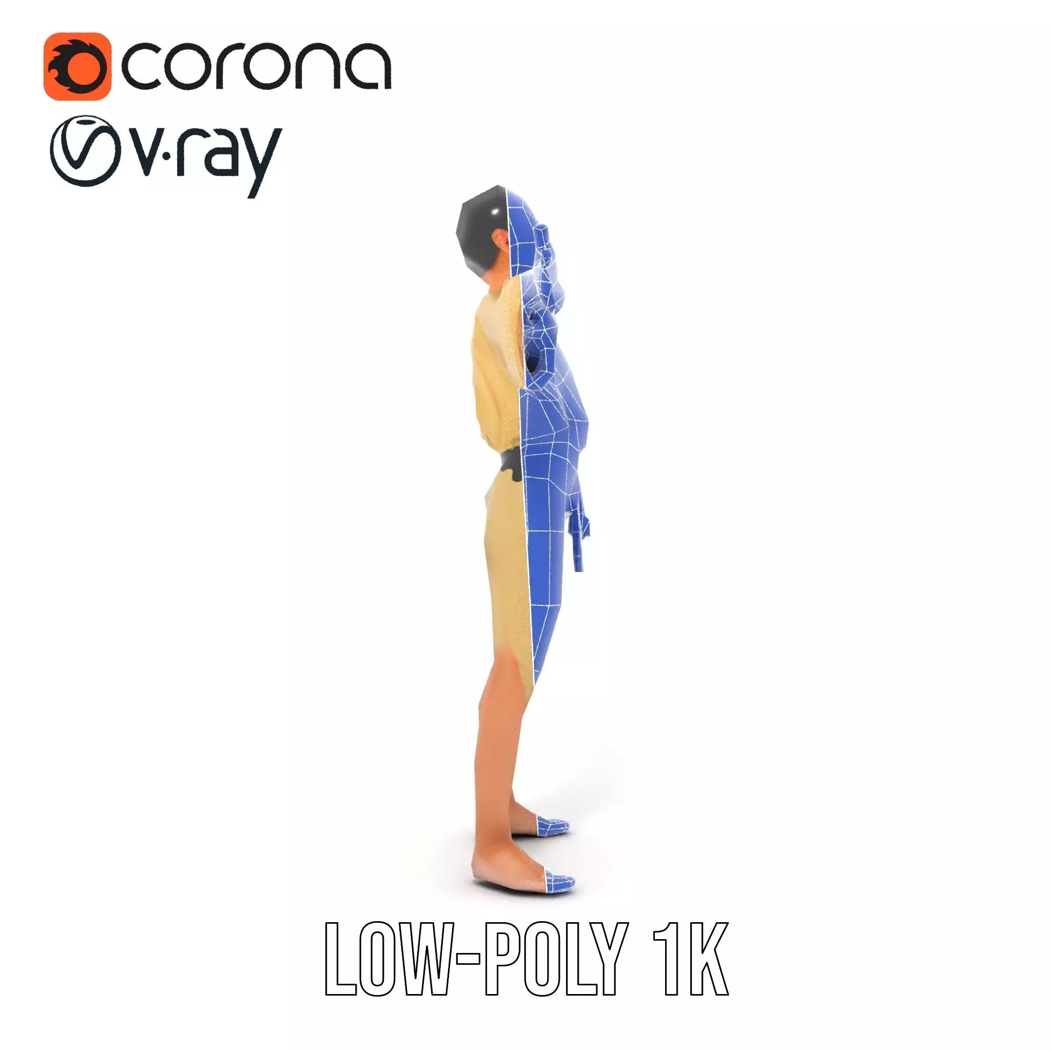 Karate Gi Enthusiast model pack Low-poly 3D model_17