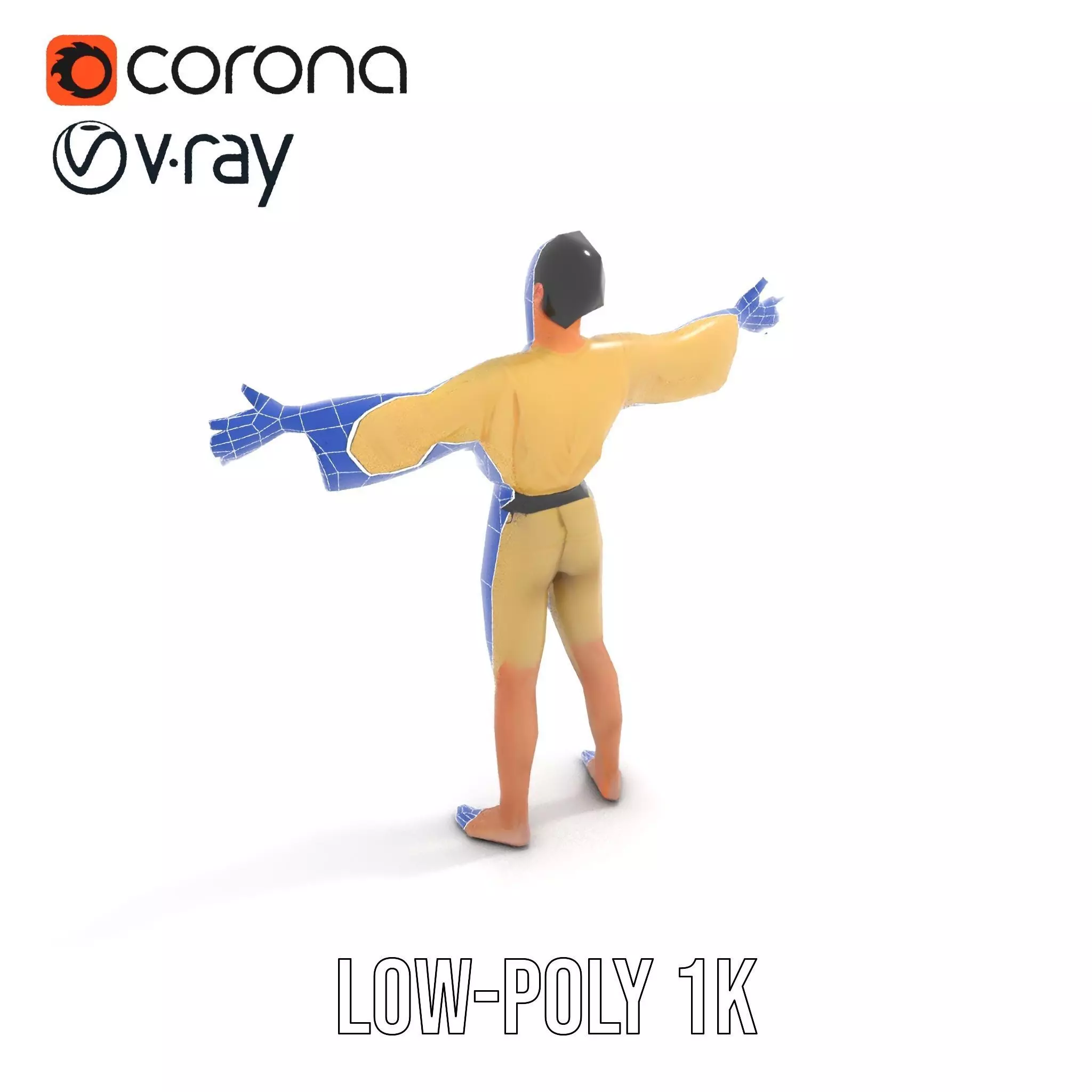 Karate Gi Enthusiast model pack Low-poly 3D model_19