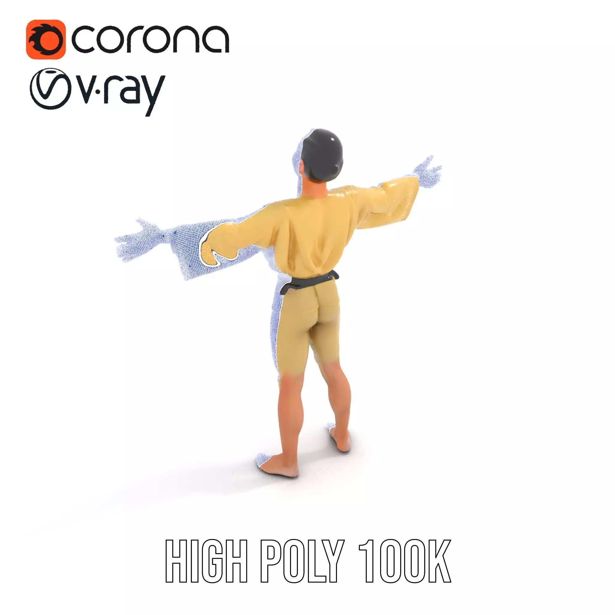 Karate Gi Enthusiast model pack Low-poly 3D model_34