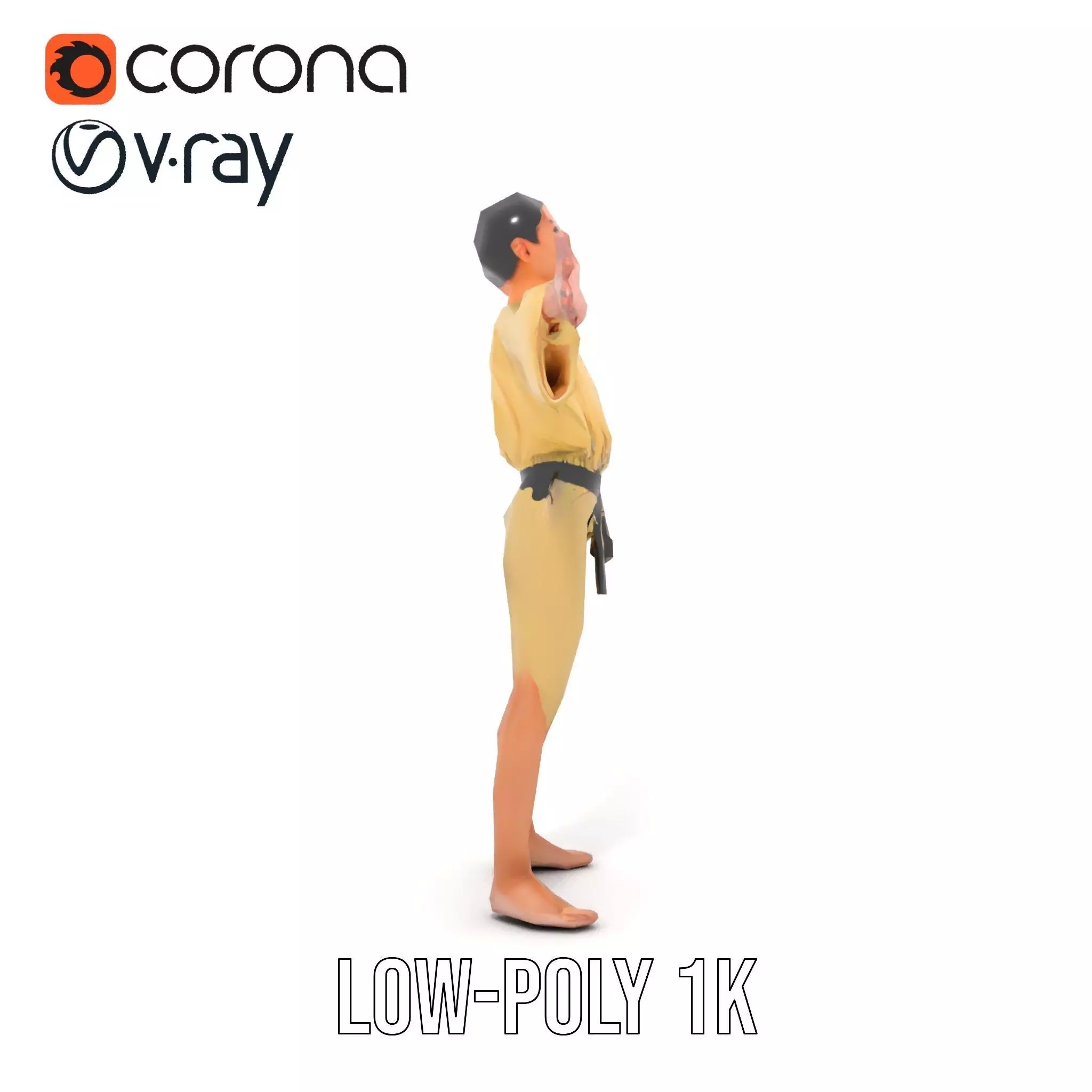 Karate Gi Enthusiast model pack Low-poly 3D model_25