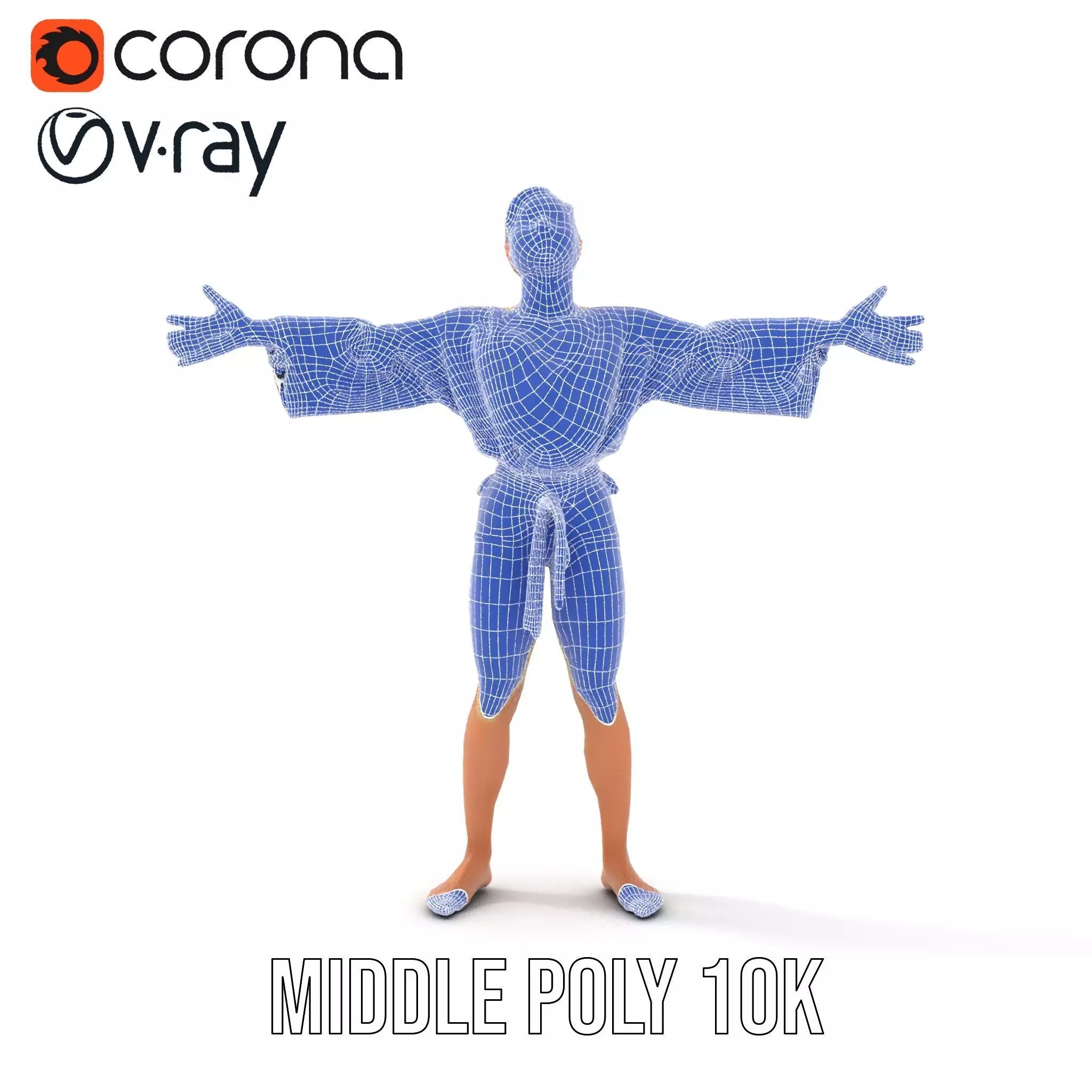 Karate Gi Enthusiast model pack Low-poly 3D model_24