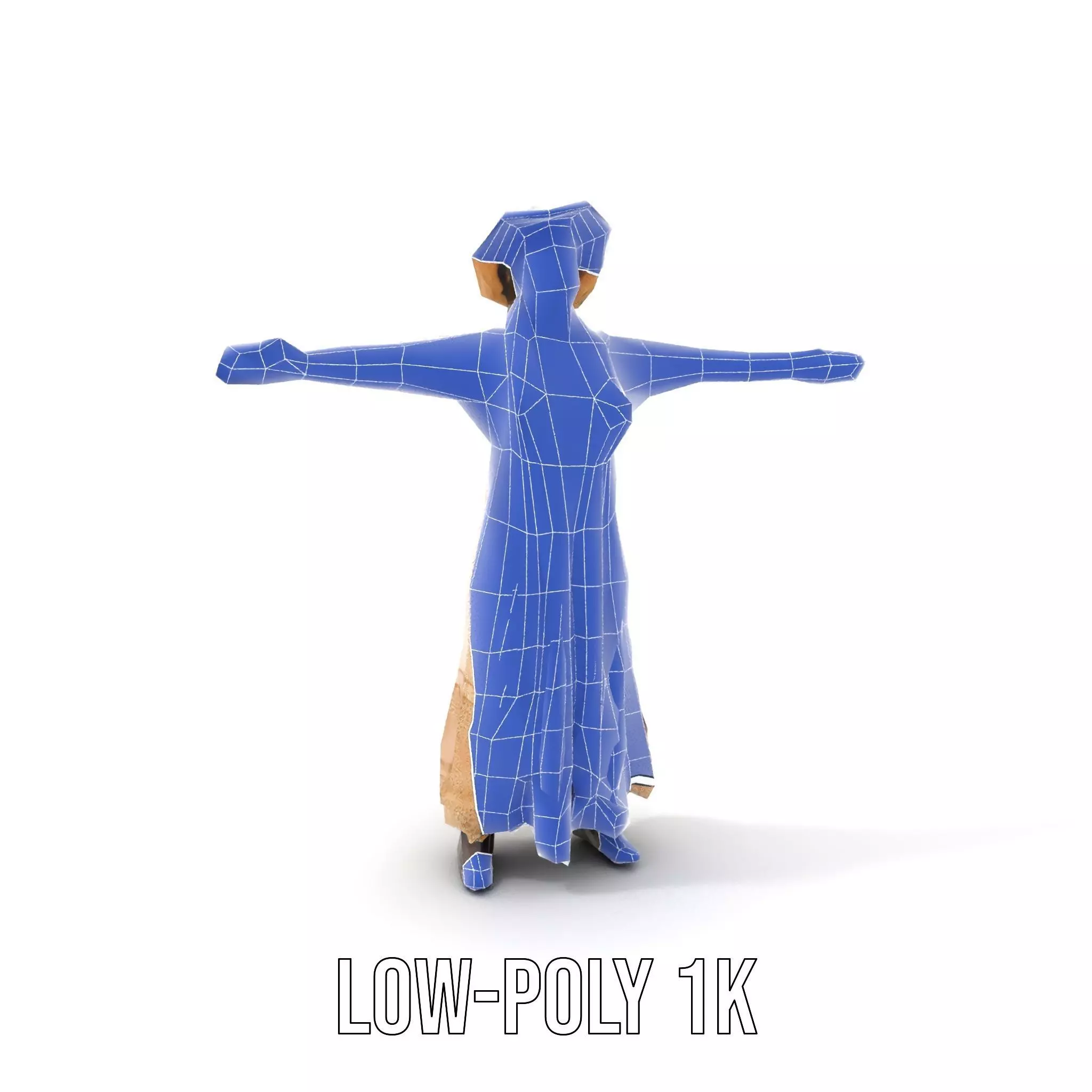 Vintage Lace Dress model pack Low-poly 3D model_12