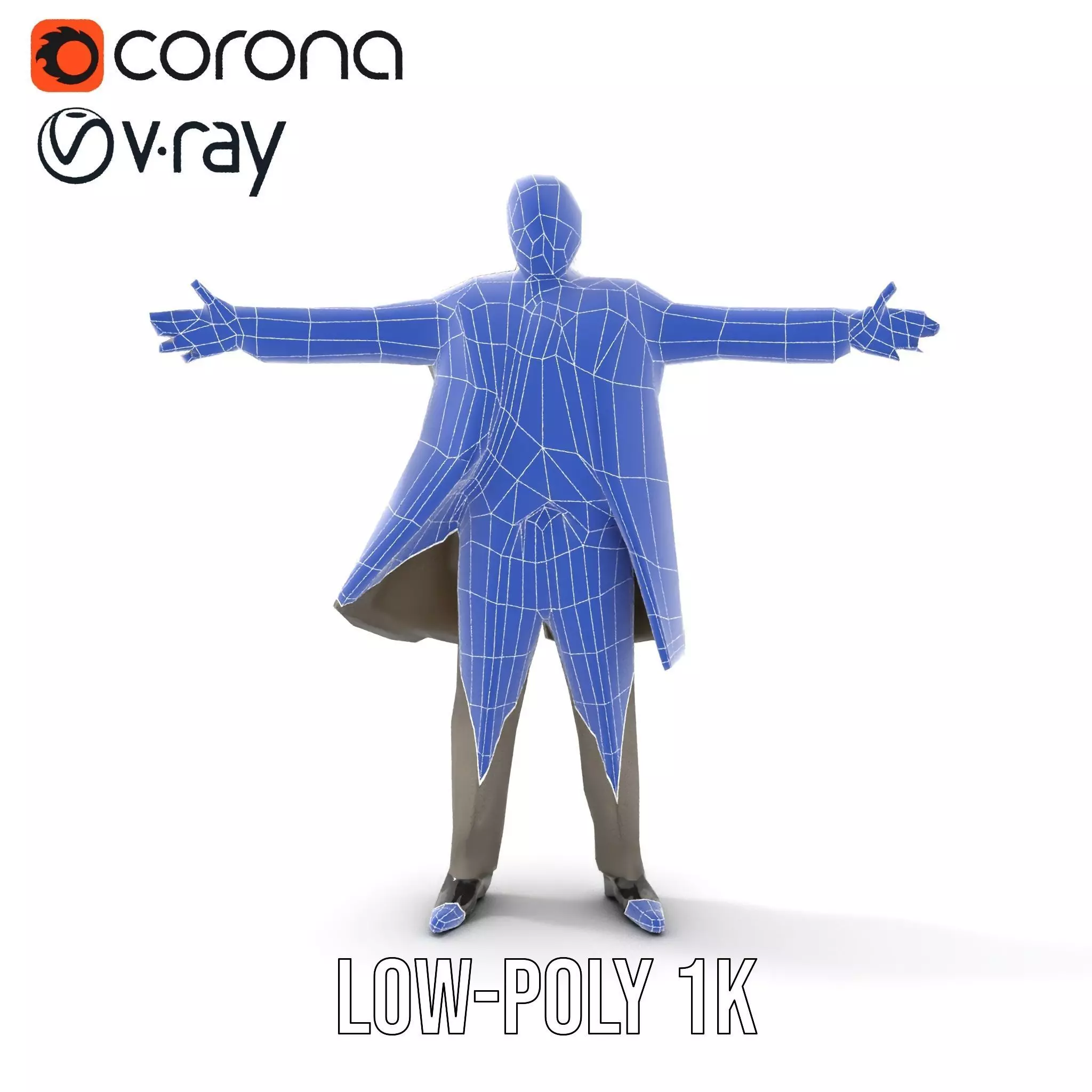 Classic Gray Suit model pack Low-poly 3D model_24