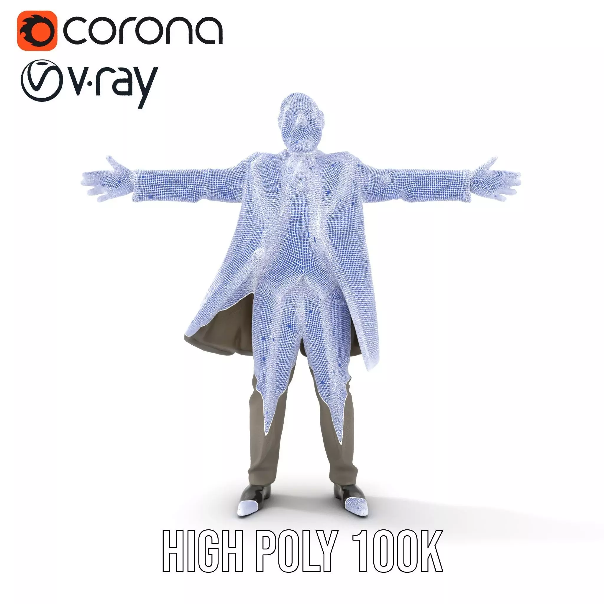 Classic Gray Suit model pack Low-poly 3D model_33