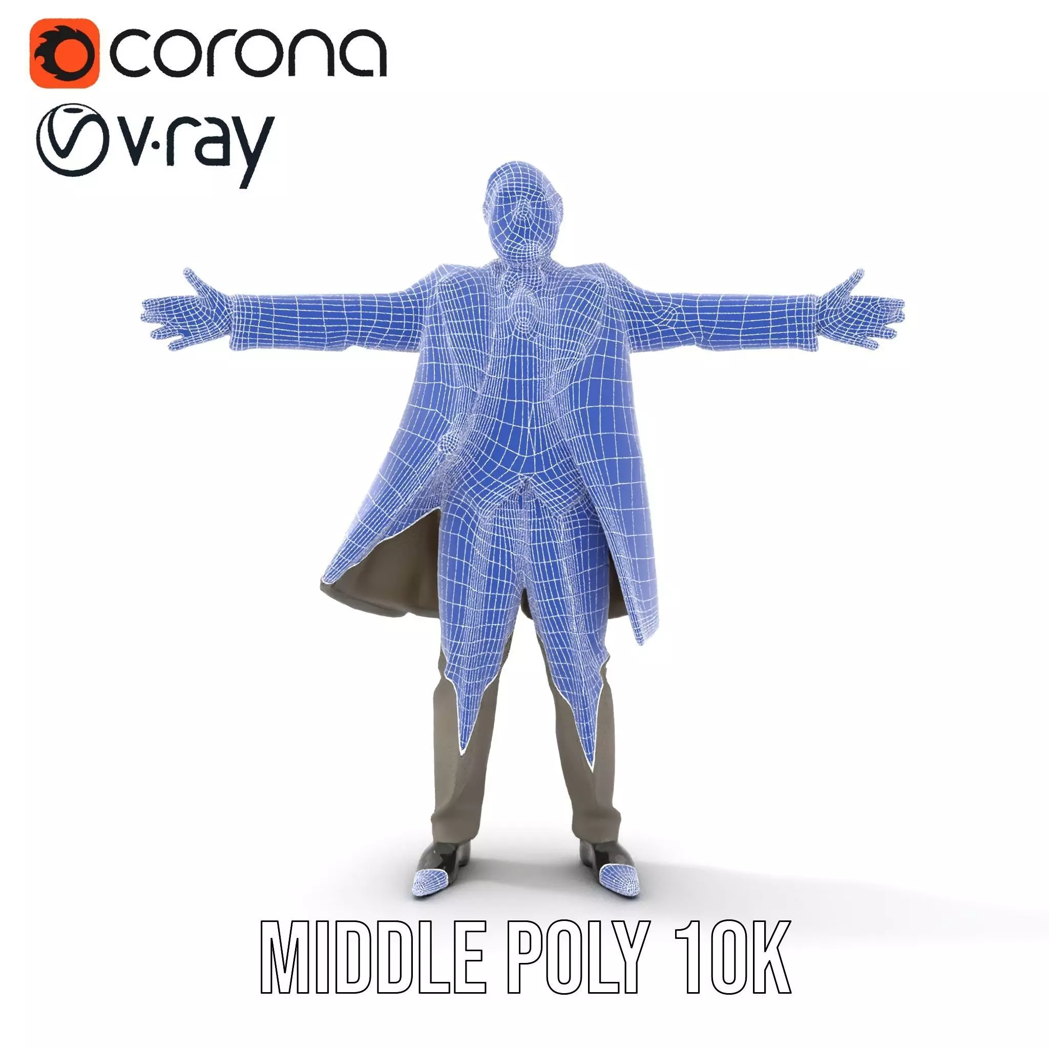 Classic Gray Suit model pack Low-poly 3D model_29