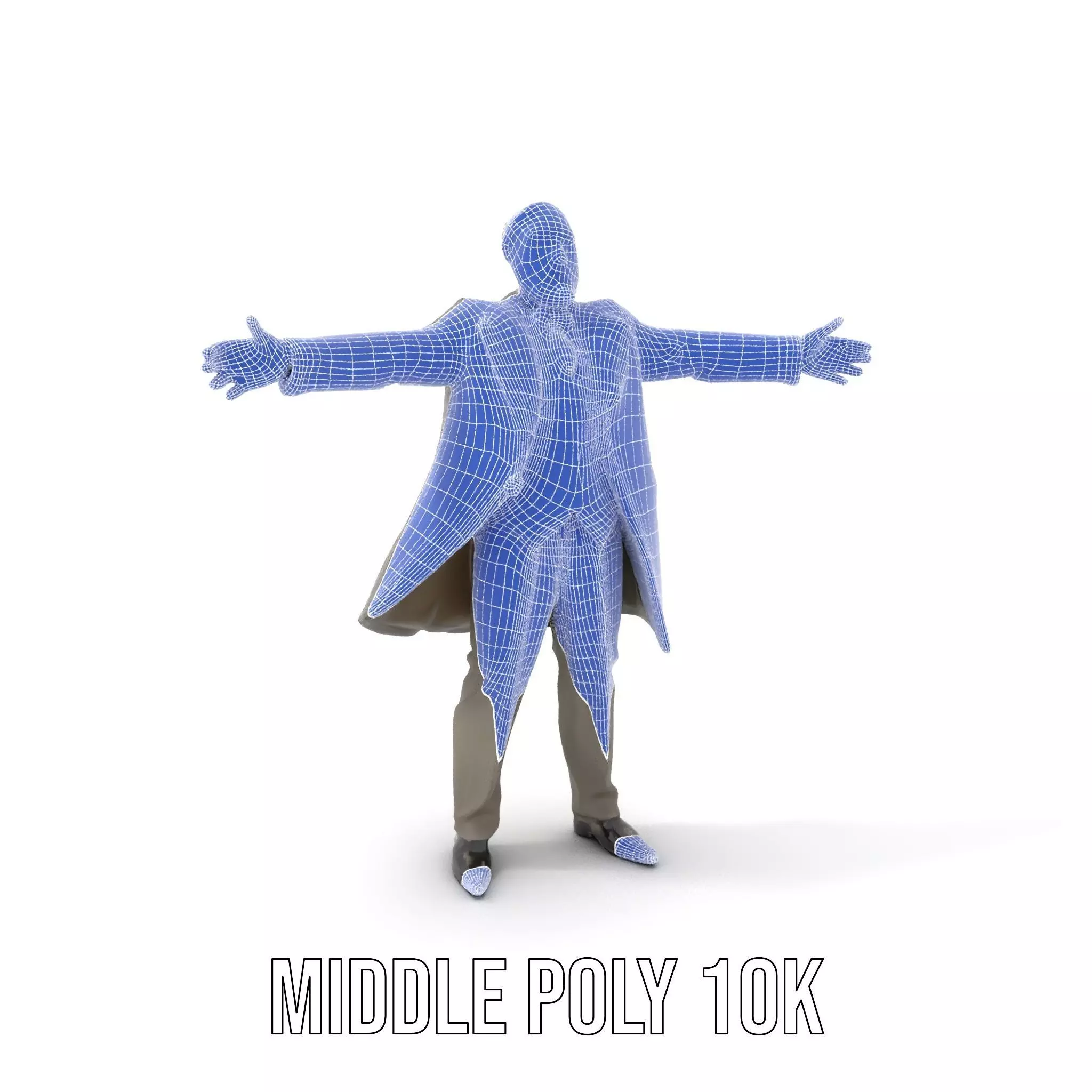 Classic Gray Suit model pack Low-poly 3D model_6